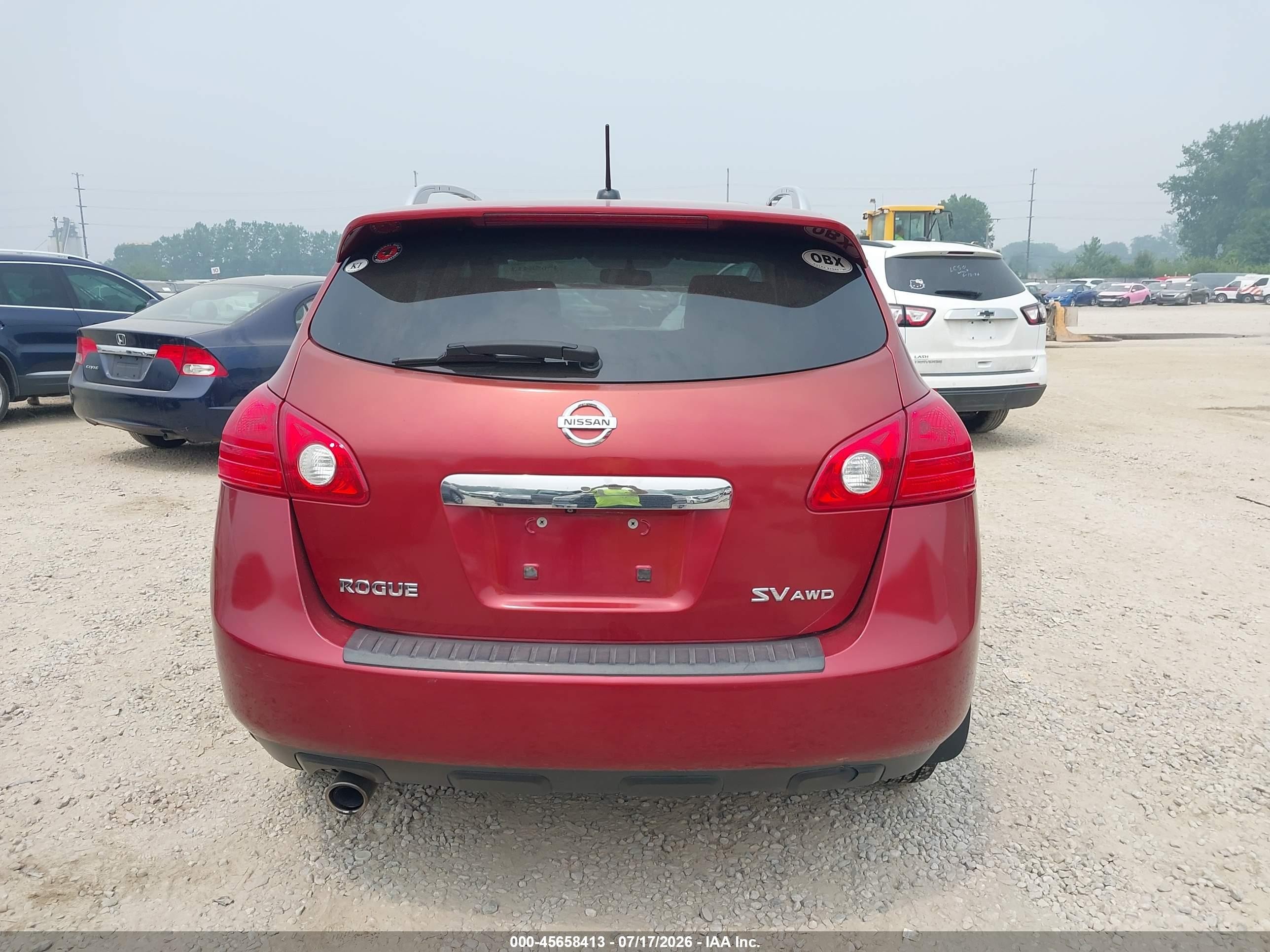 2011 Nissan Rogue Sv Темно-бордовый vin: JN8AS5MV3BW255179