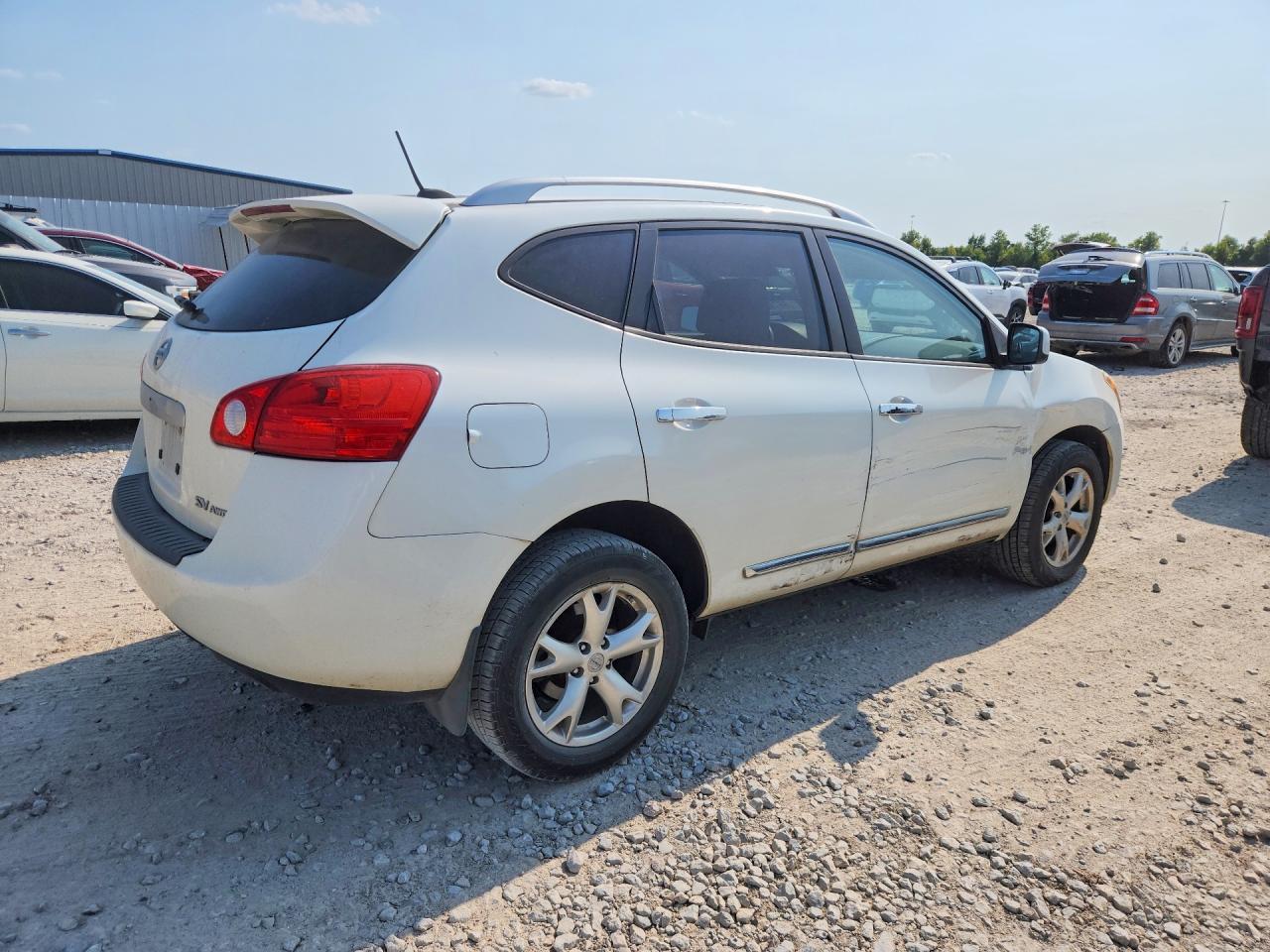 2011 Nissan Rogue S White vin: JN8AS5MV3BW261516