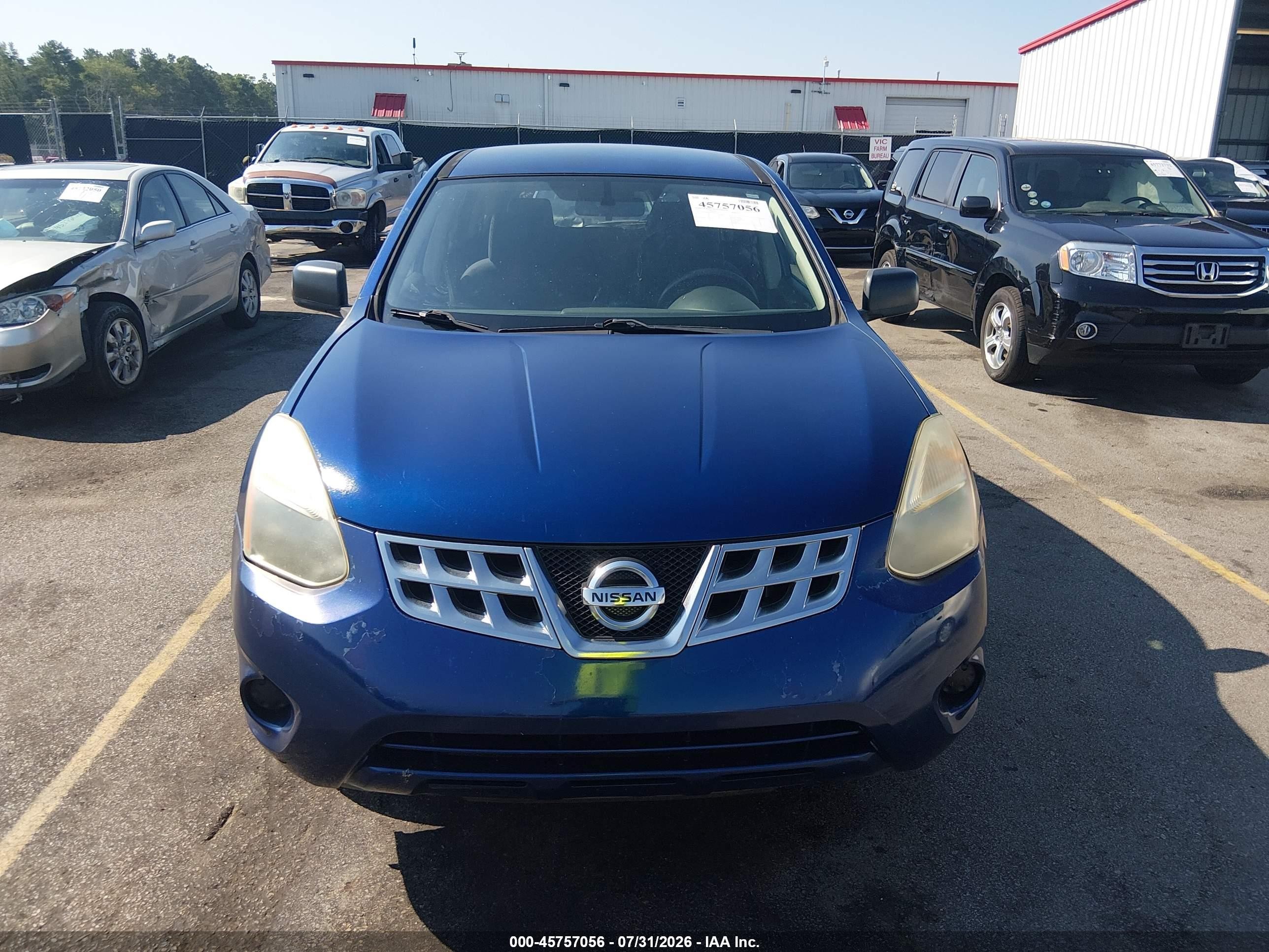 2011 Nissan Rogue S Синий vin: JN8AS5MV3BW262214