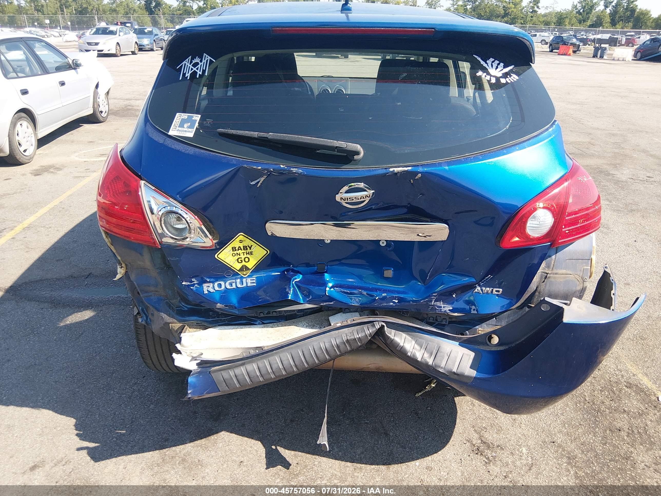 2011 Nissan Rogue S Синий vin: JN8AS5MV3BW262214