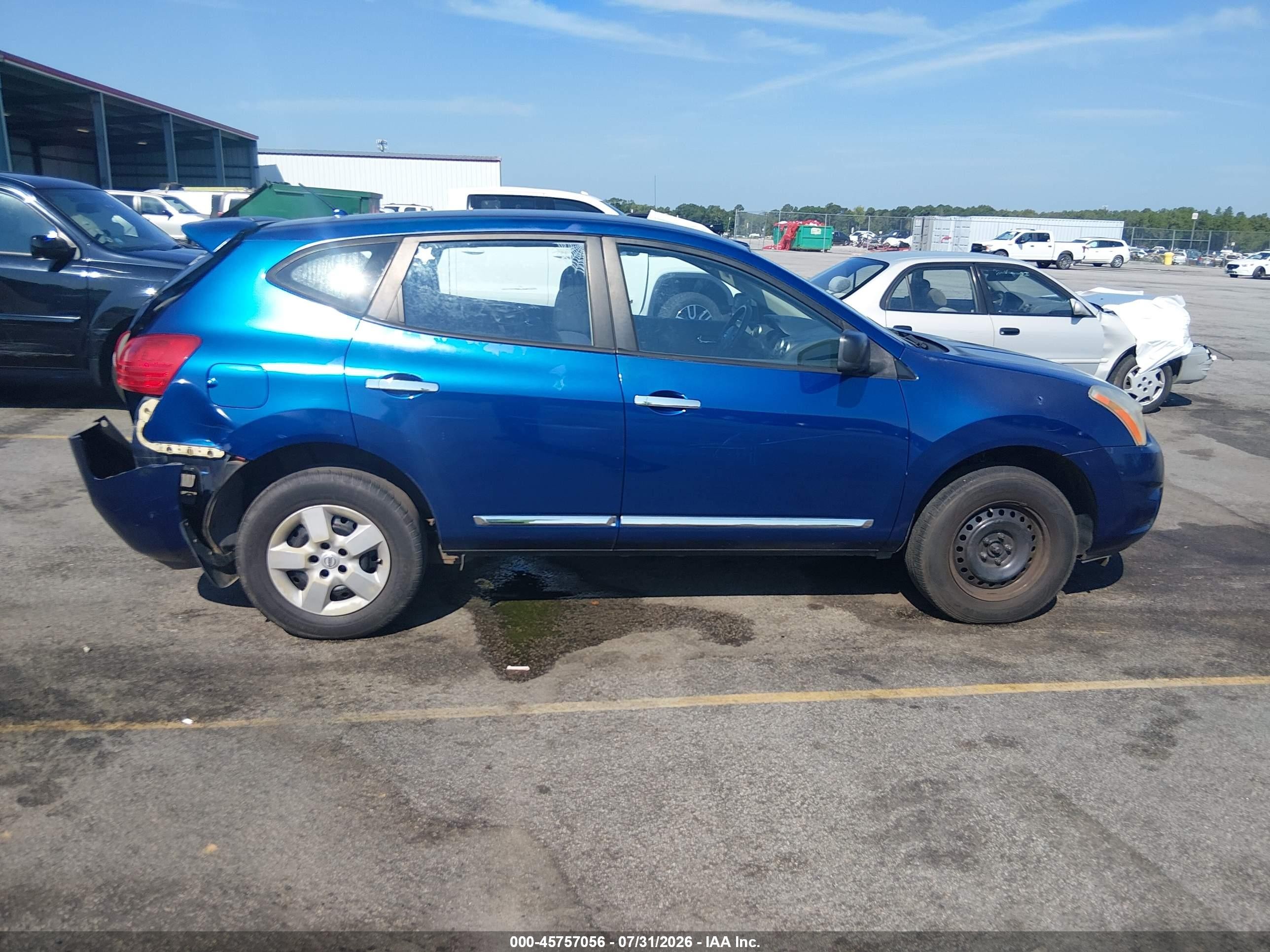 2011 Nissan Rogue S Синий vin: JN8AS5MV3BW262214