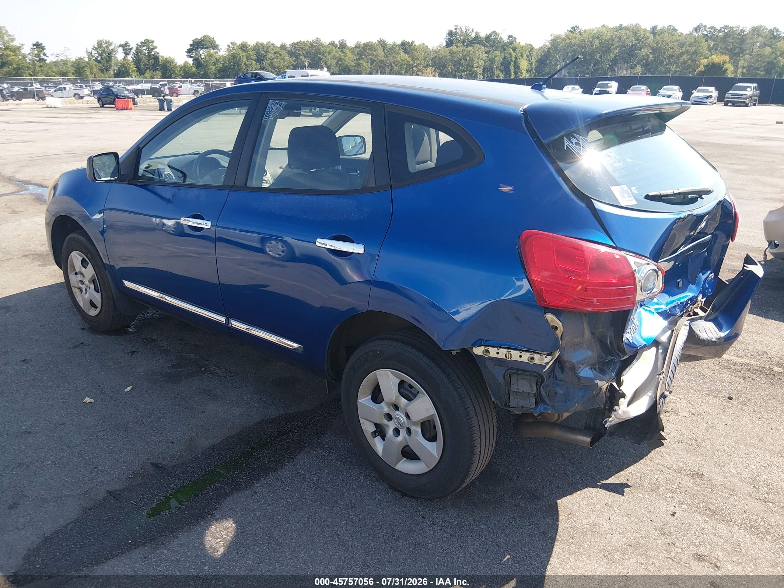 2011 Nissan Rogue S Синий vin: JN8AS5MV3BW262214