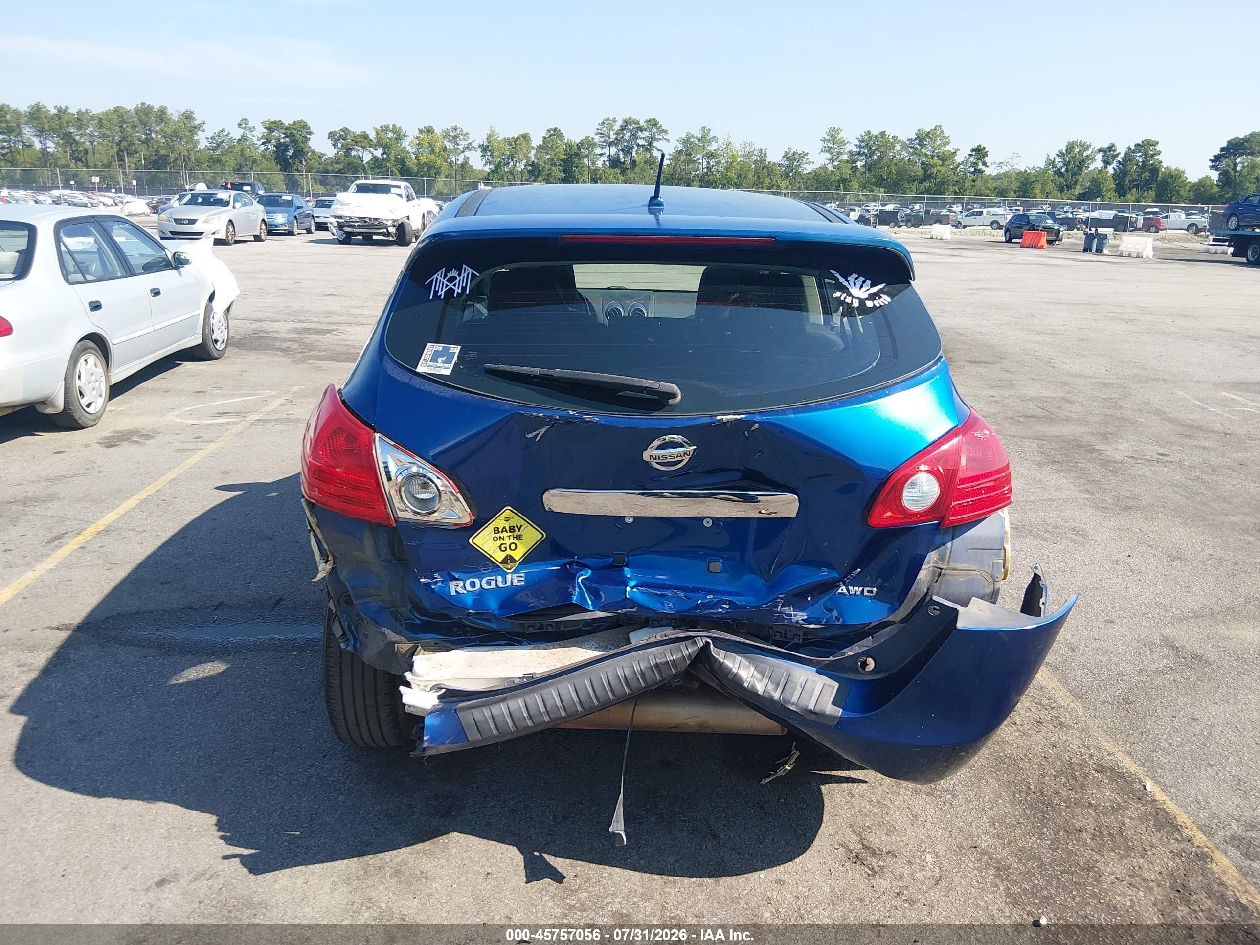 2011 Nissan Rogue S Синий vin: JN8AS5MV3BW262214