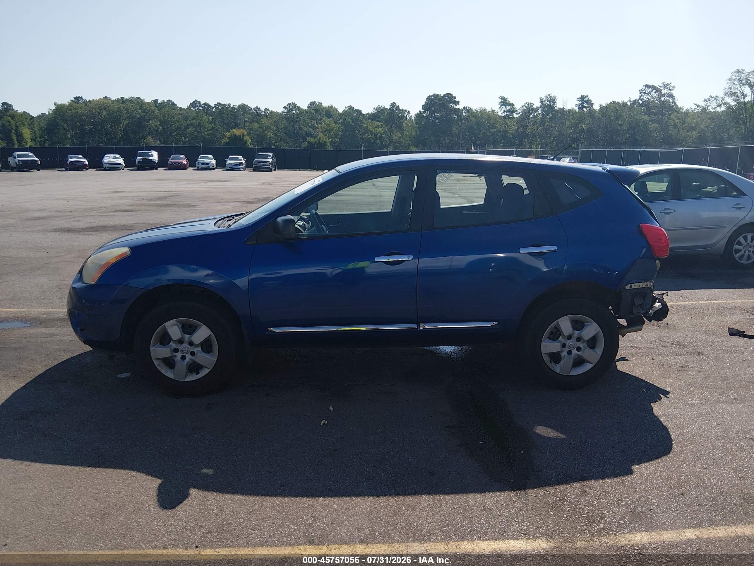 2011 Nissan Rogue S Синий vin: JN8AS5MV3BW262214