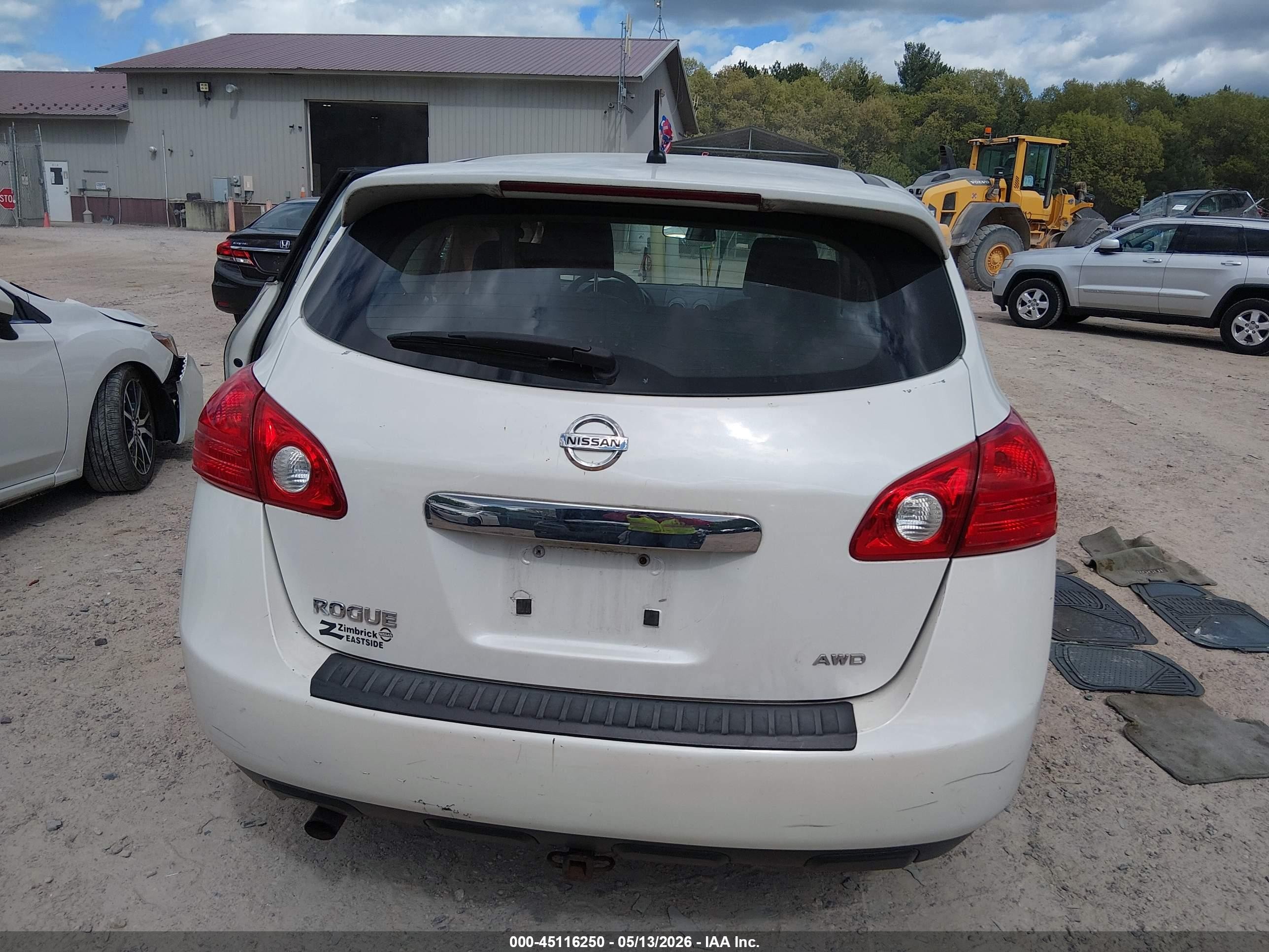 2011 Nissan Rogue S White vin: JN8AS5MV3BW269583