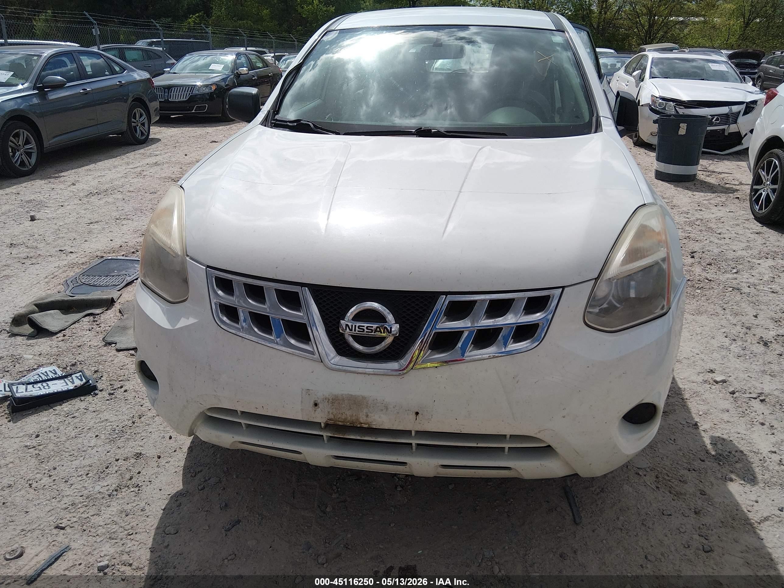 2011 Nissan Rogue S White vin: JN8AS5MV3BW269583