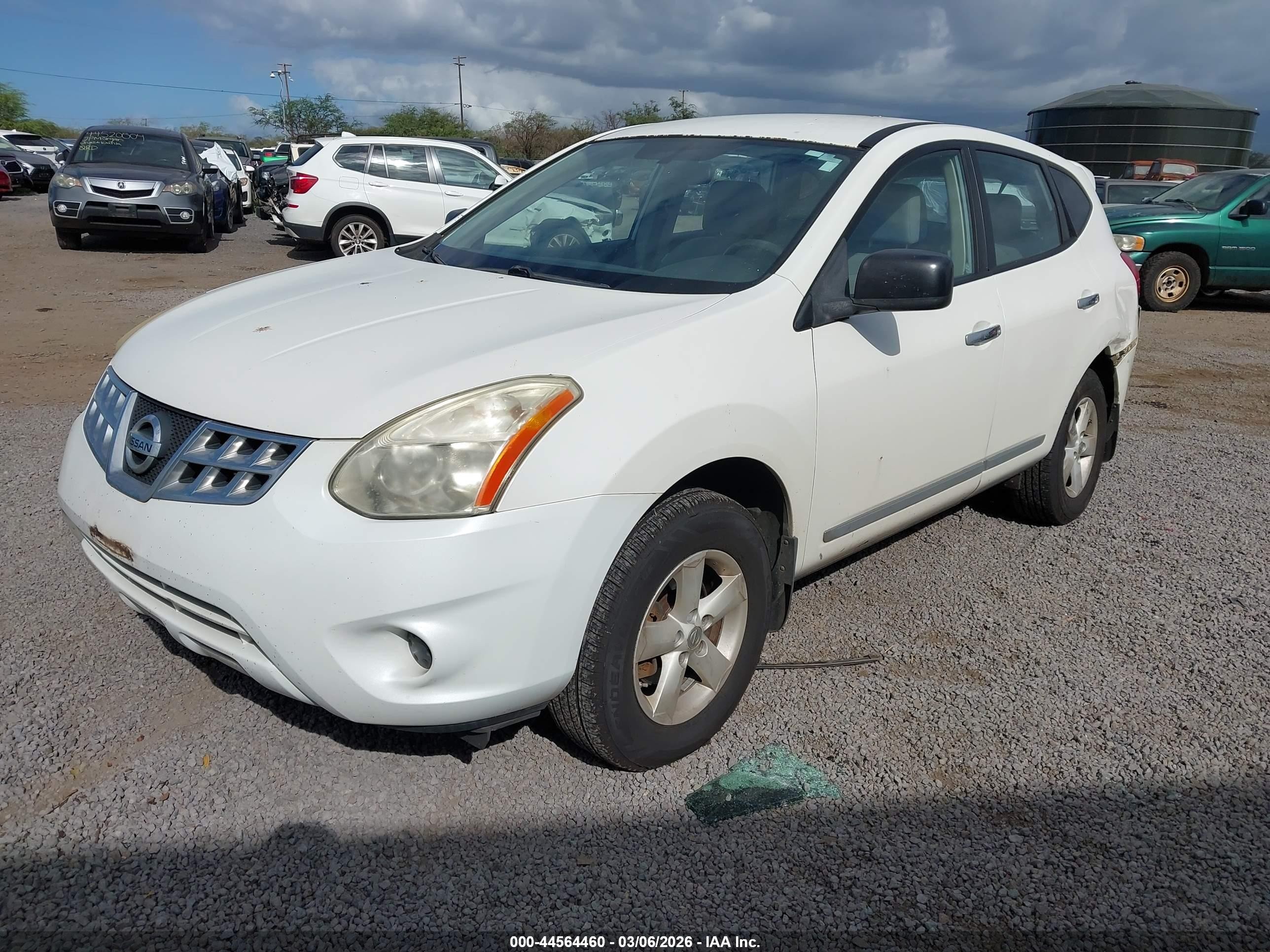 2011 Nissan Rogue S White vin: JN8AS5MV3BW271463