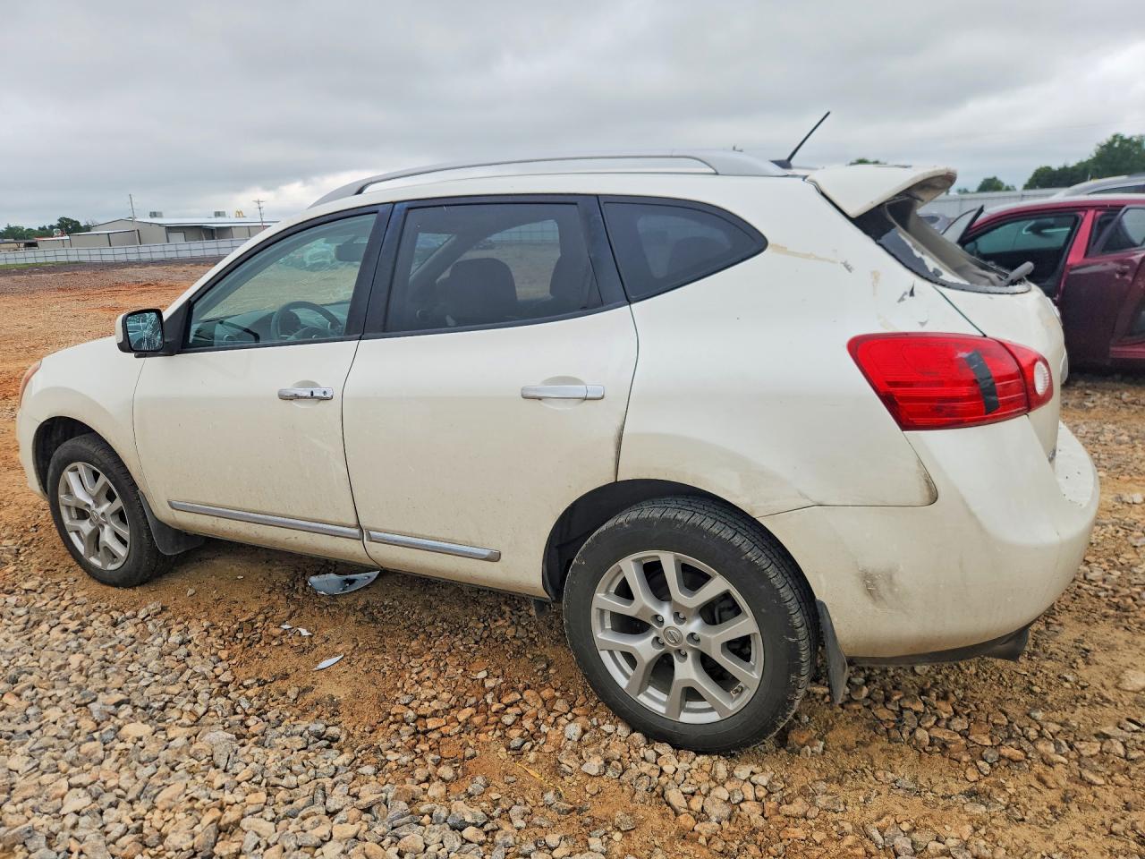 2011 Nissan Rogue S White vin: JN8AS5MV3BW283211