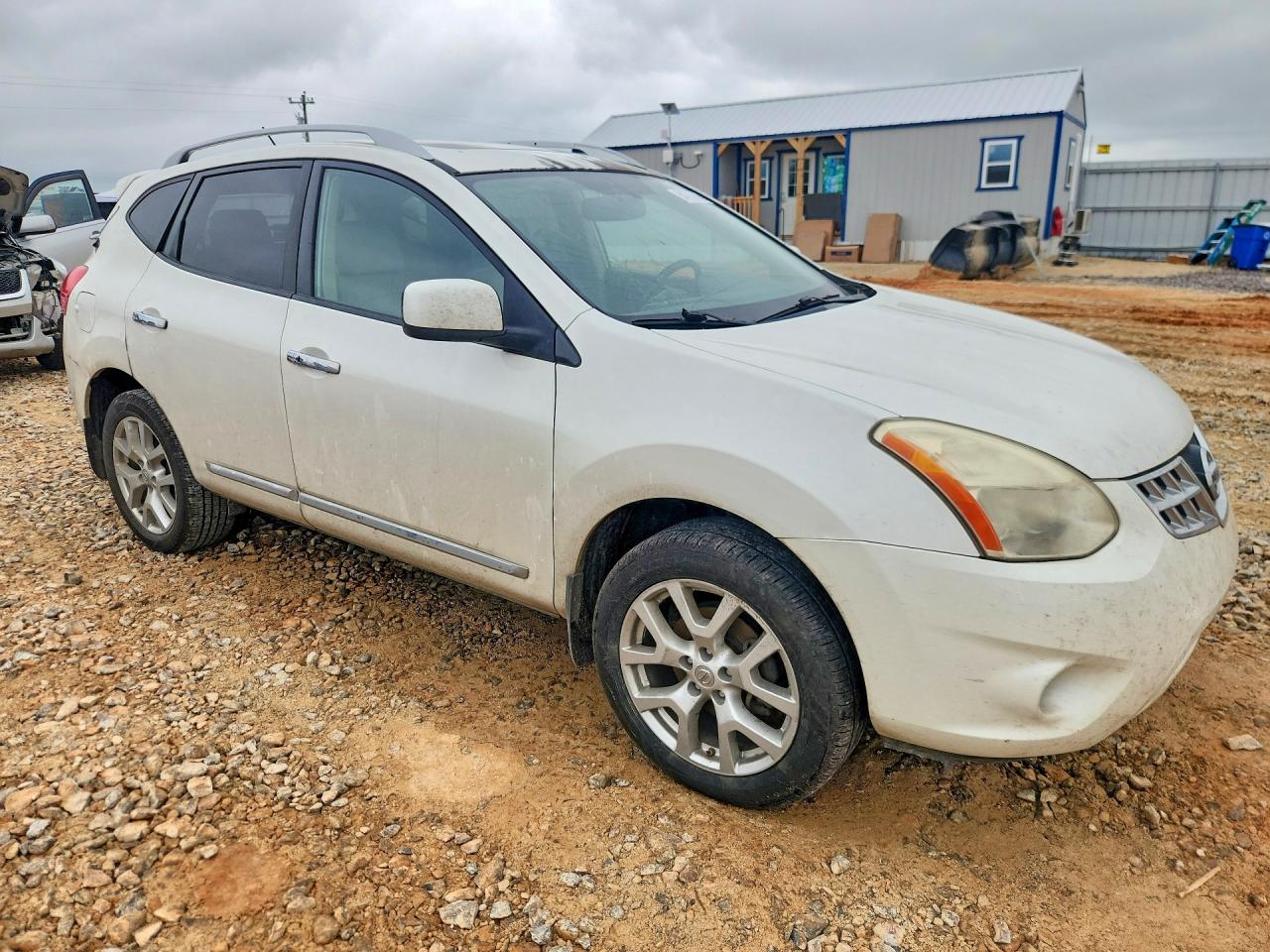 2011 Nissan Rogue S White vin: JN8AS5MV3BW283211