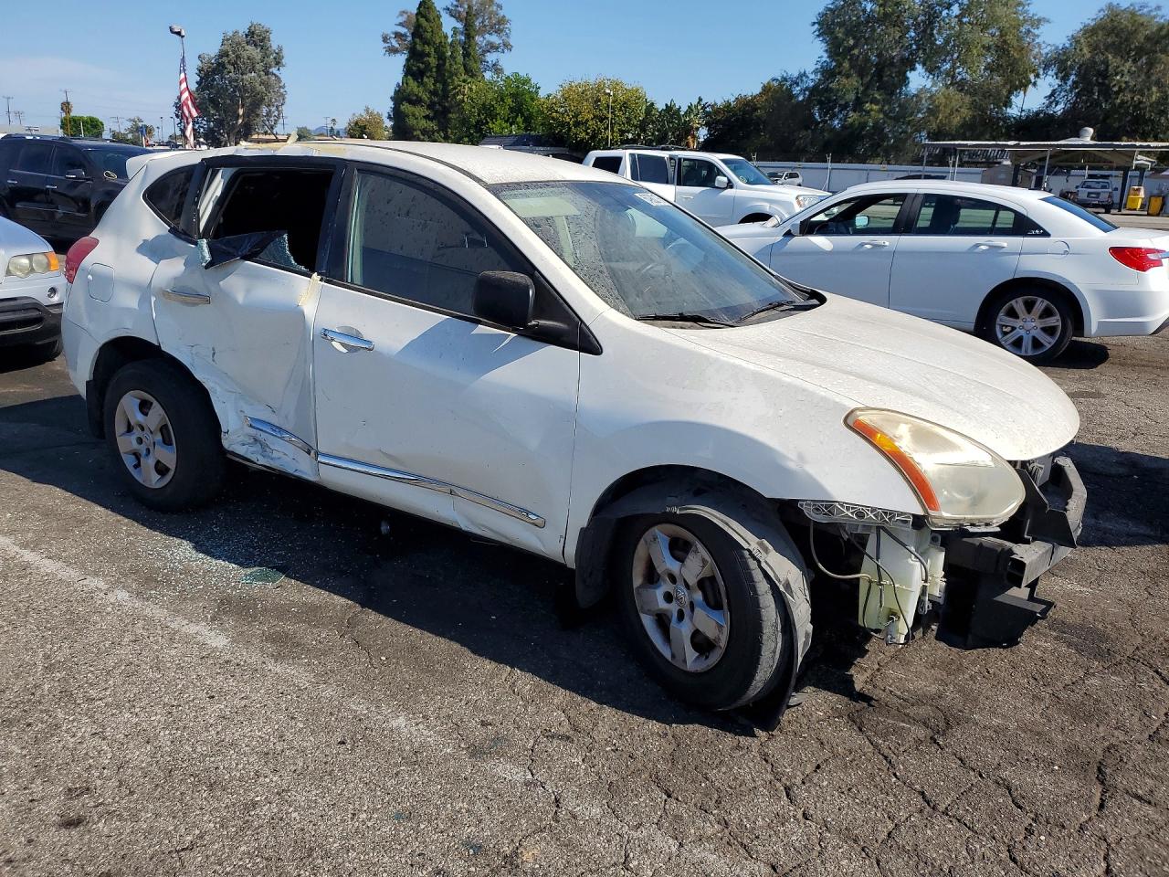 2011 Nissan Rogue S White vin: JN8AS5MV3BW301898