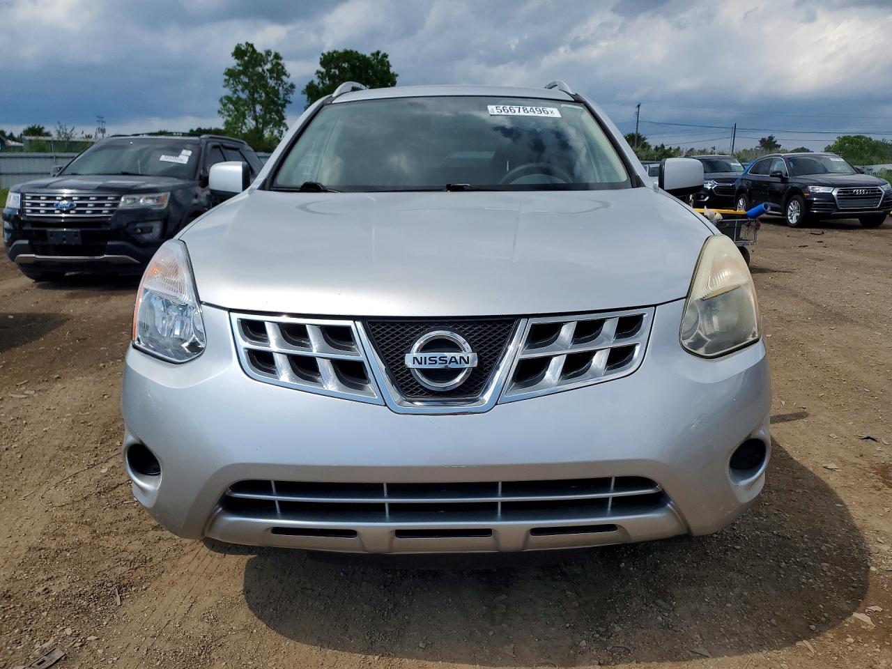 2011 Nissan Rogue S Silver vin: JN8AS5MV3BW305479