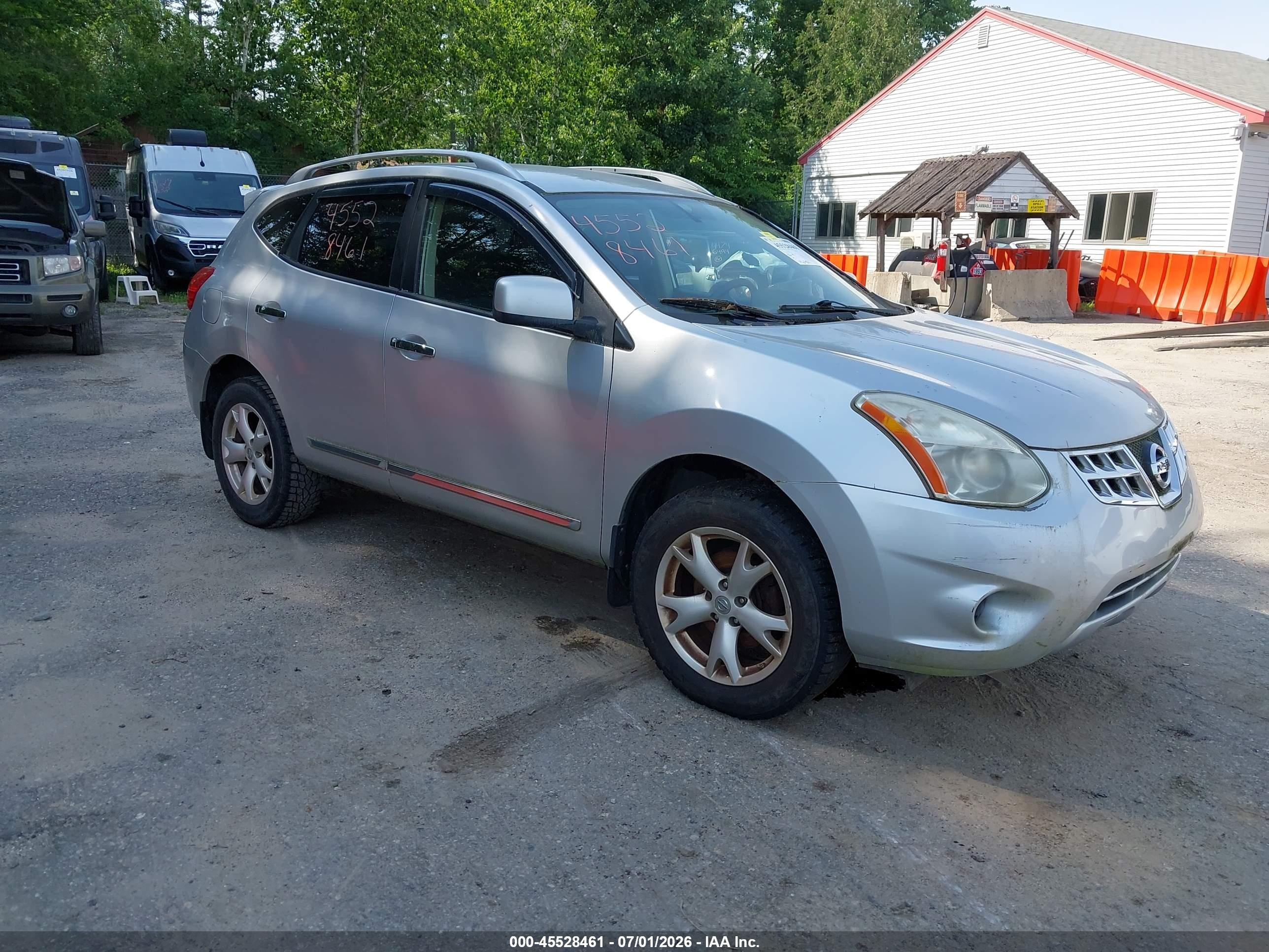 2011 Nissan Rogue Sv Silver vin: JN8AS5MV3BW672592