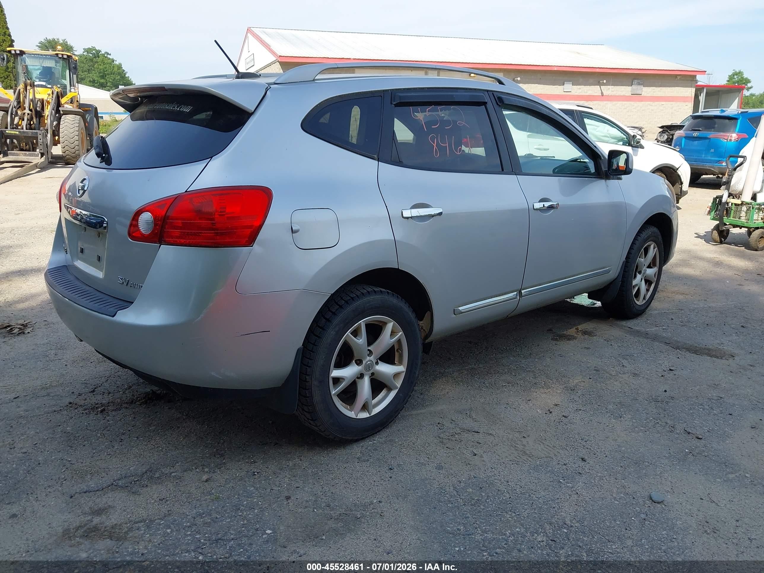 2011 Nissan Rogue Sv Silver vin: JN8AS5MV3BW672592