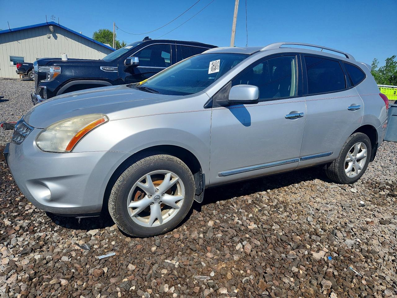 2011 Nissan Rogue S Silver vin: JN8AS5MV3BW678053