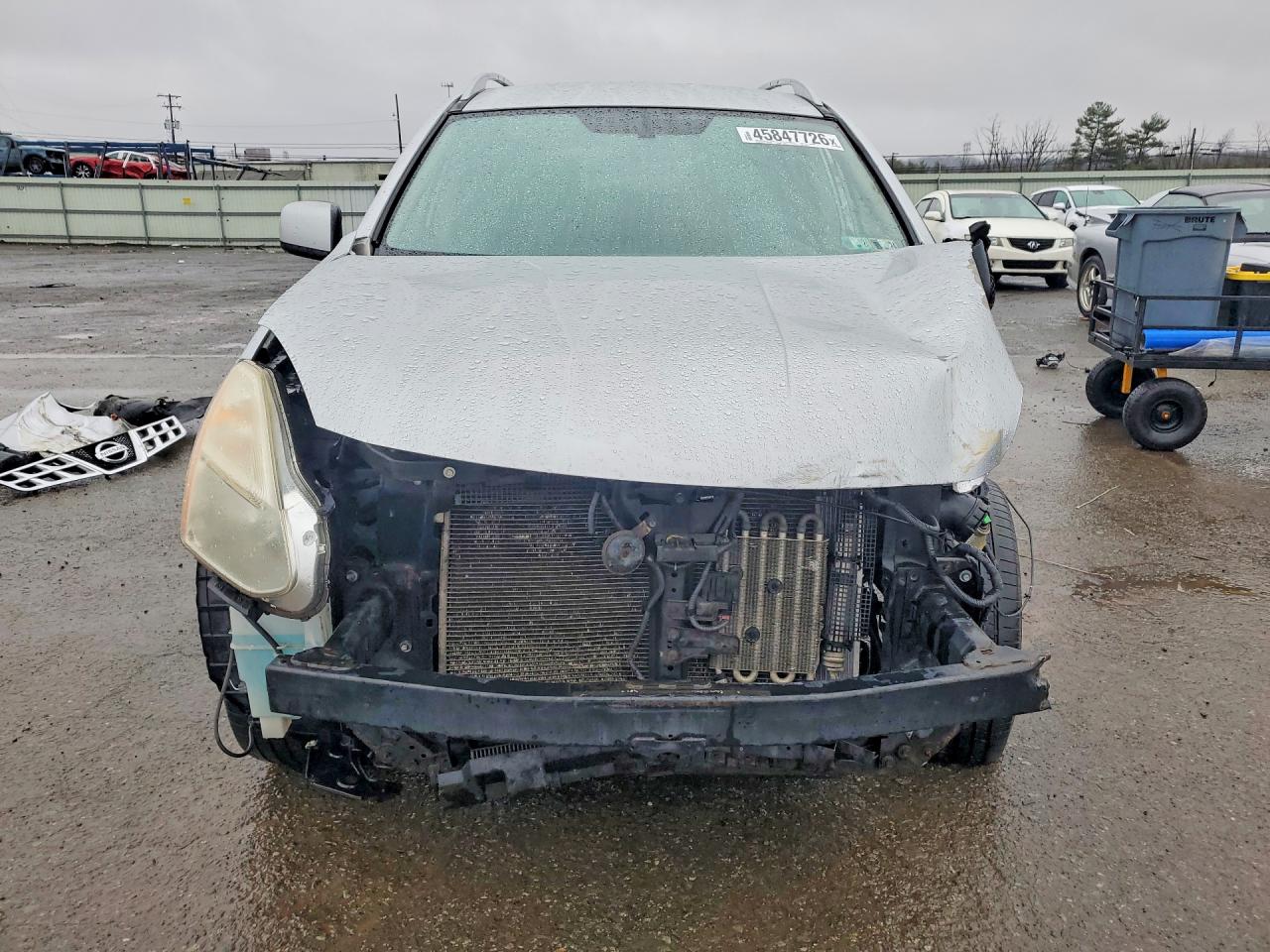 2011 Nissan Rogue S Silver vin: JN8AS5MV3BW686069