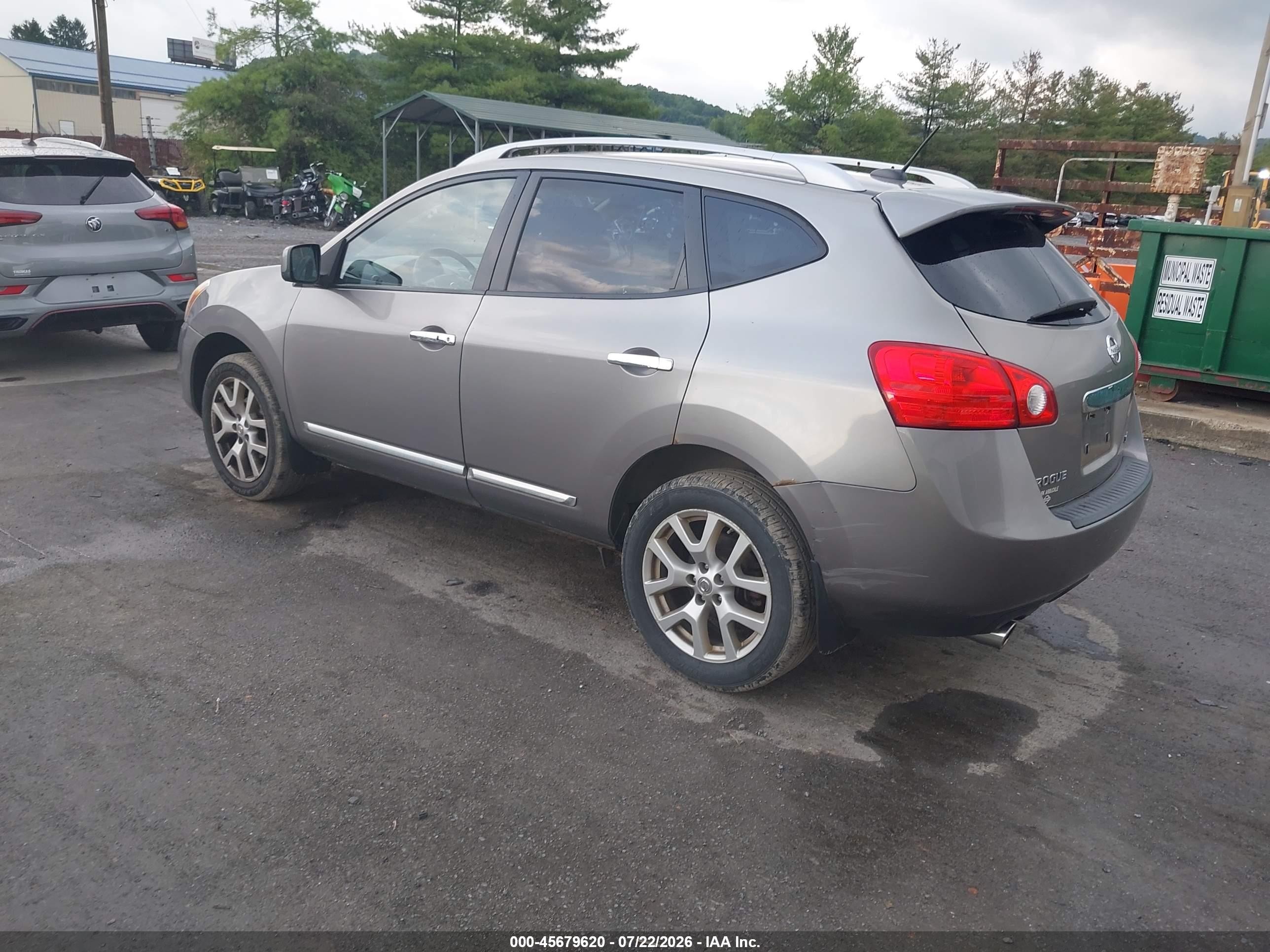 2011 Nissan Rogue Sv Gray vin: JN8AS5MV3BW686797