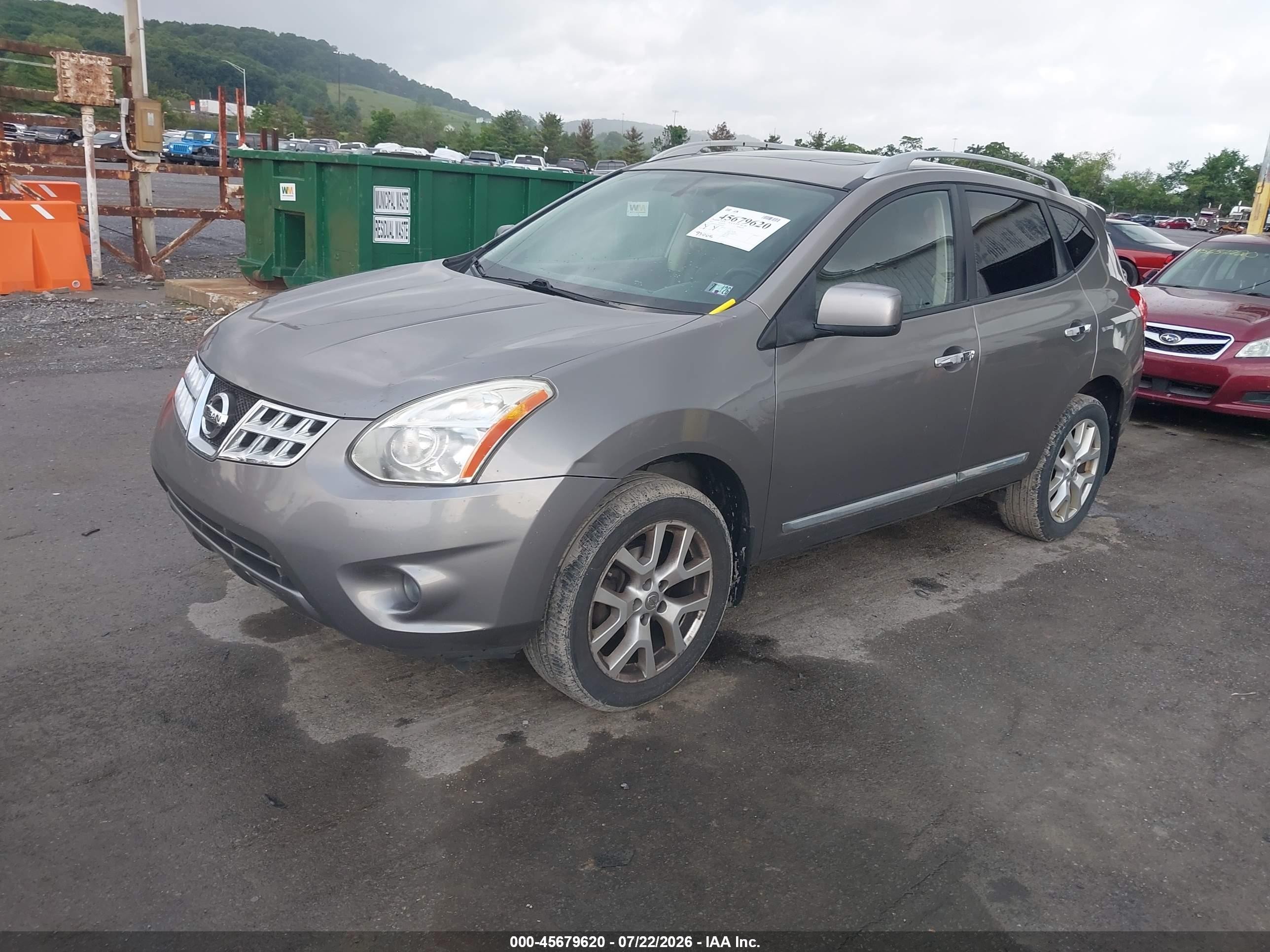 2011 Nissan Rogue Sv Gray vin: JN8AS5MV3BW686797