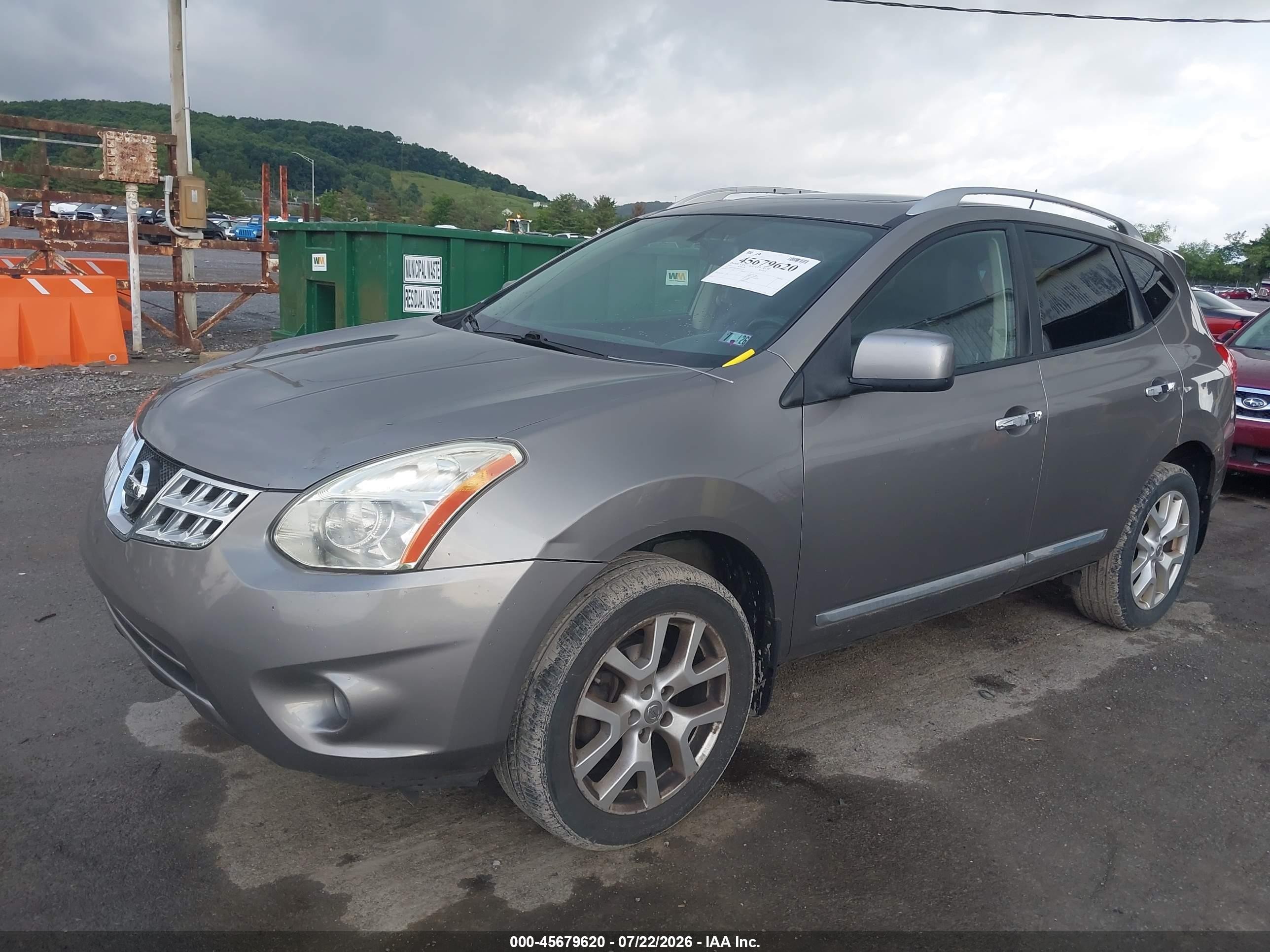 2011 Nissan Rogue Sv Gray vin: JN8AS5MV3BW686797
