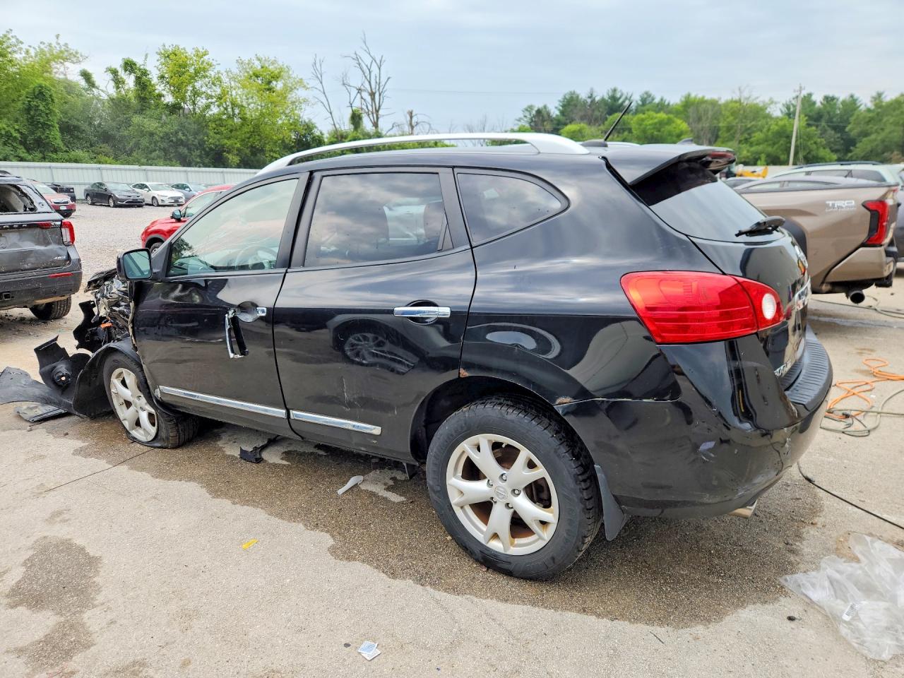 2011 Nissan Rogue S Черный vin: JN8AS5MV3BW687240