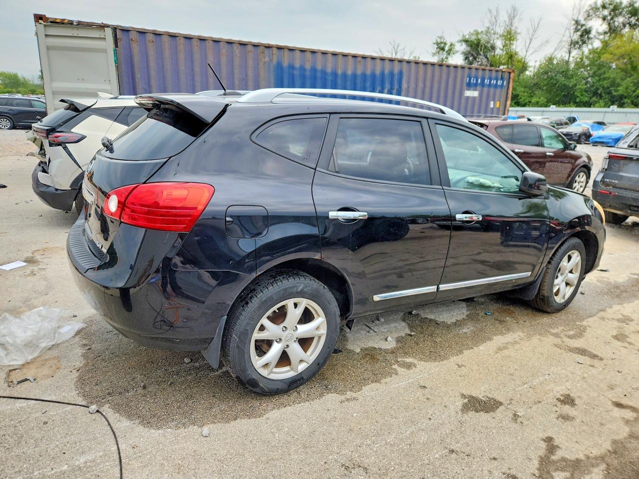 2011 Nissan Rogue S Черный vin: JN8AS5MV3BW687240