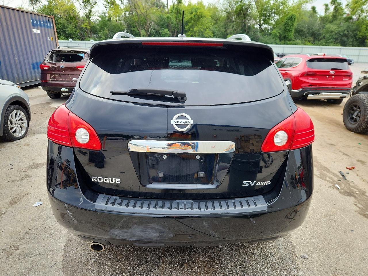 2011 Nissan Rogue S Черный vin: JN8AS5MV3BW687240