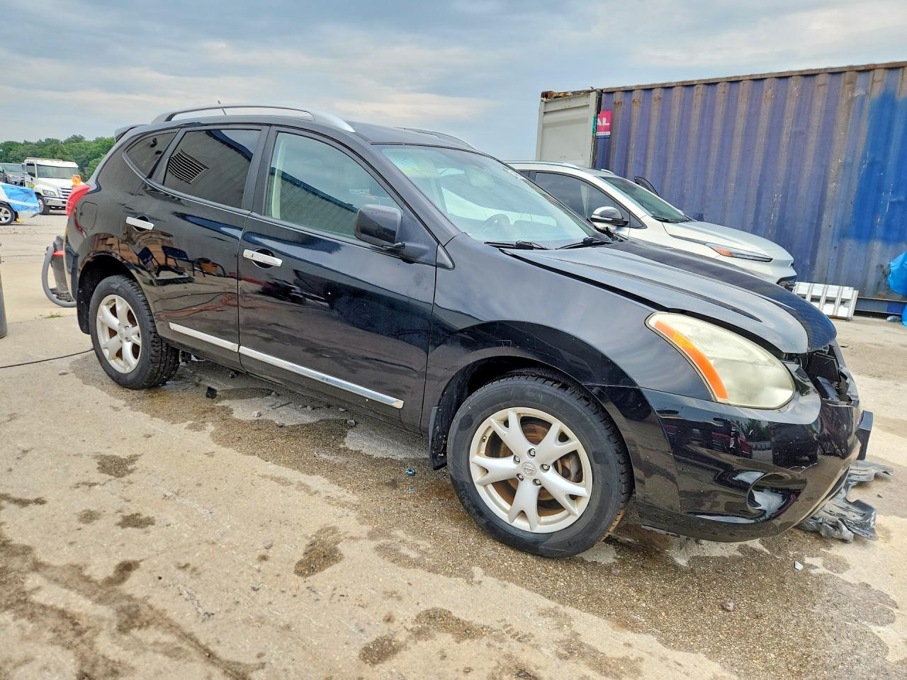2011 Nissan Rogue S Черный vin: JN8AS5MV3BW687240