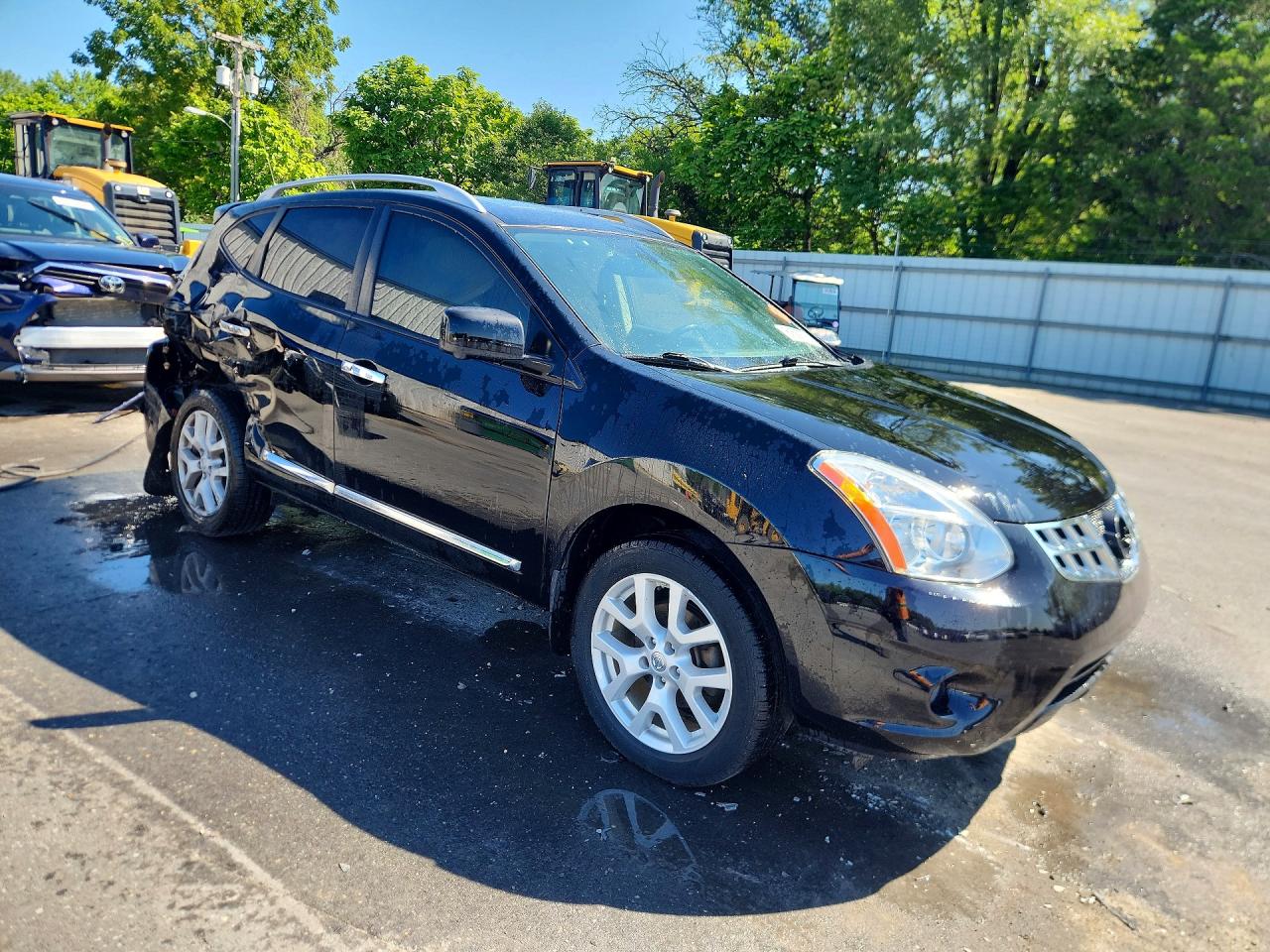 2012 Nissan Rogue S Black vin: JN8AS5MV3CW363156