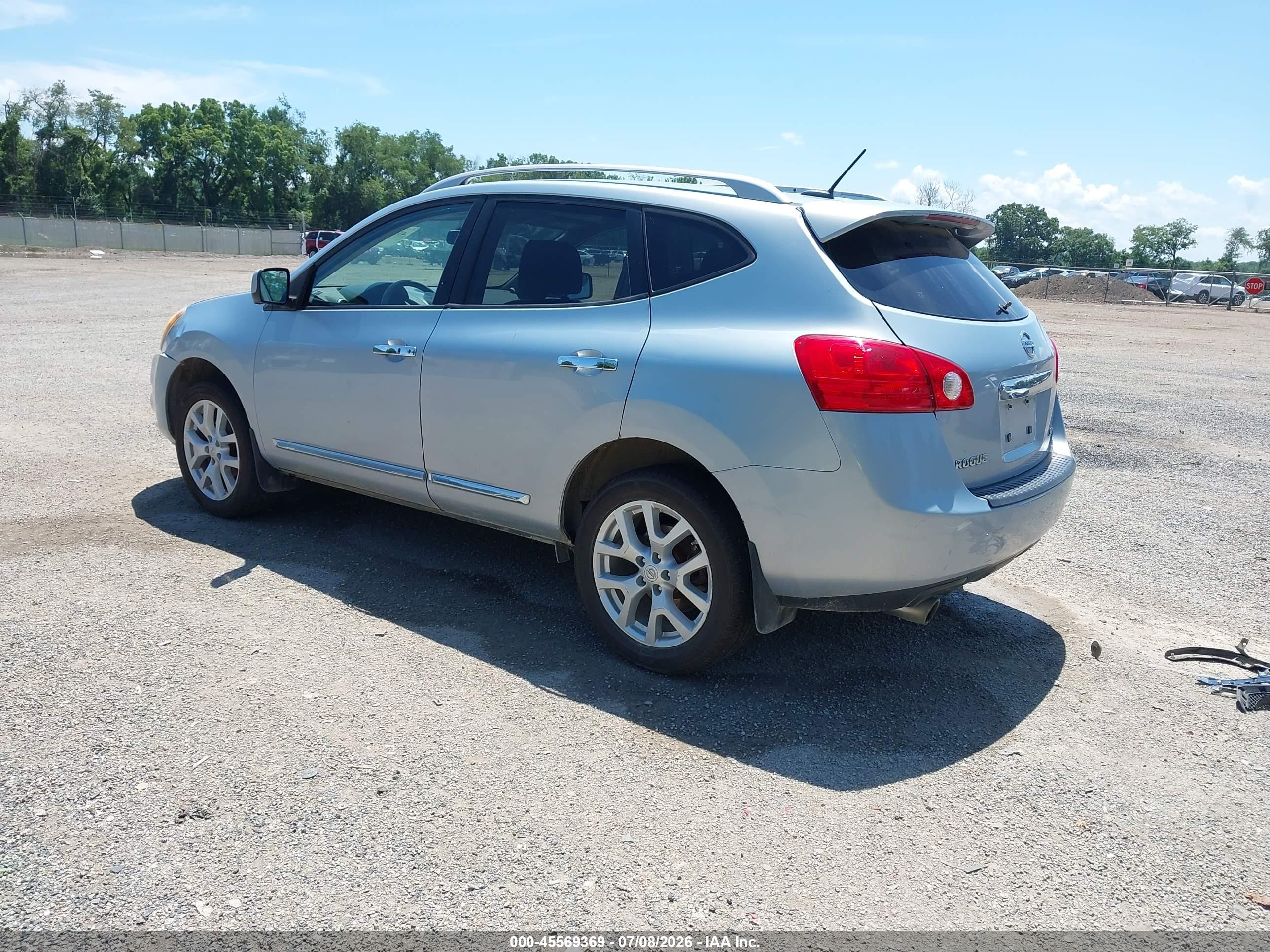 2012 Nissan Rogue Sv W/sl Pkg Silver vin: JN8AS5MV3CW366784