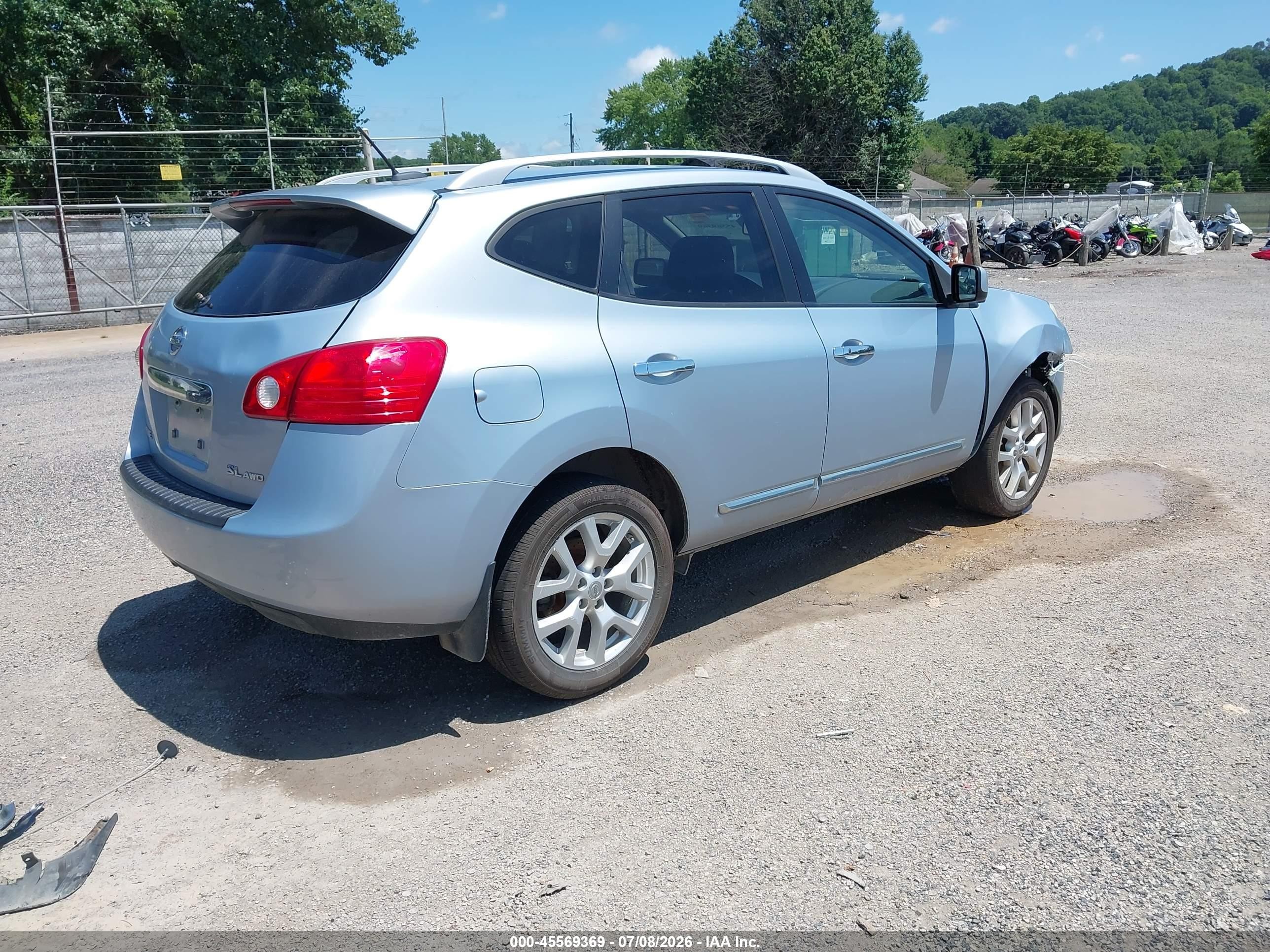 2012 Nissan Rogue Sv W/sl Pkg Silver vin: JN8AS5MV3CW366784