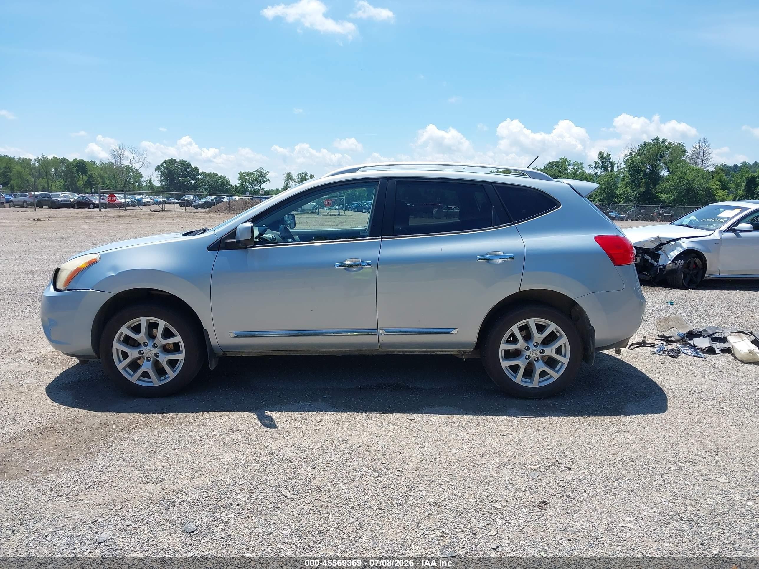 2012 Nissan Rogue Sv W/sl Pkg Silver vin: JN8AS5MV3CW366784