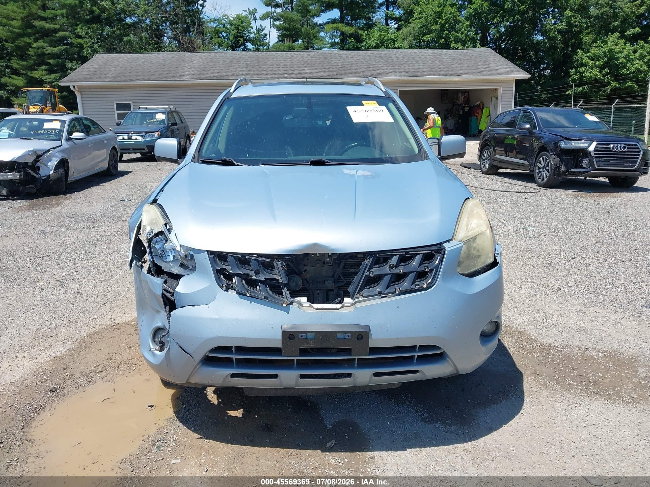 2012 Nissan Rogue Sv W/sl Pkg Silver vin: JN8AS5MV3CW366784