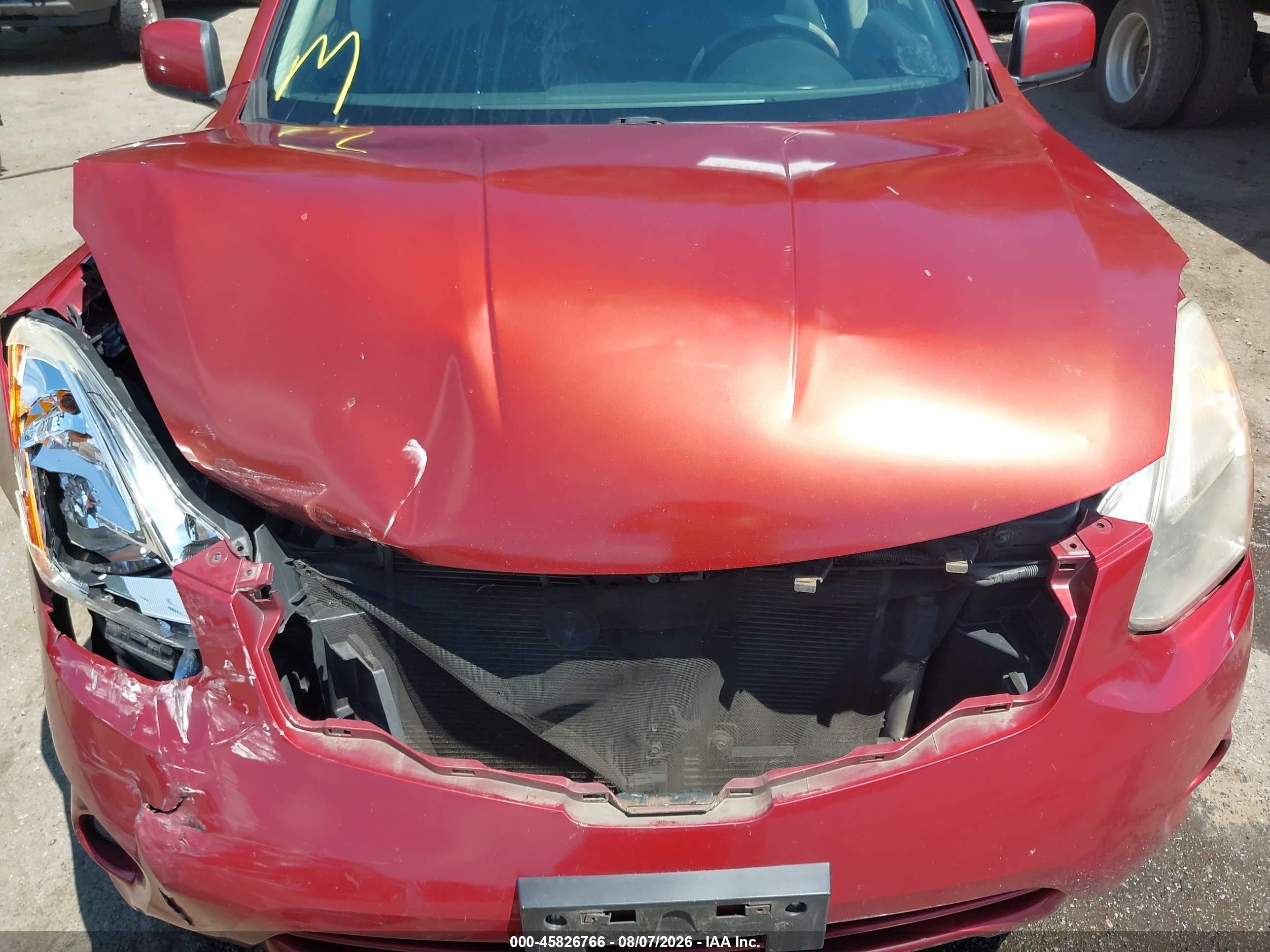 2012 Nissan Rogue Sv Red vin: JN8AS5MV3CW371340