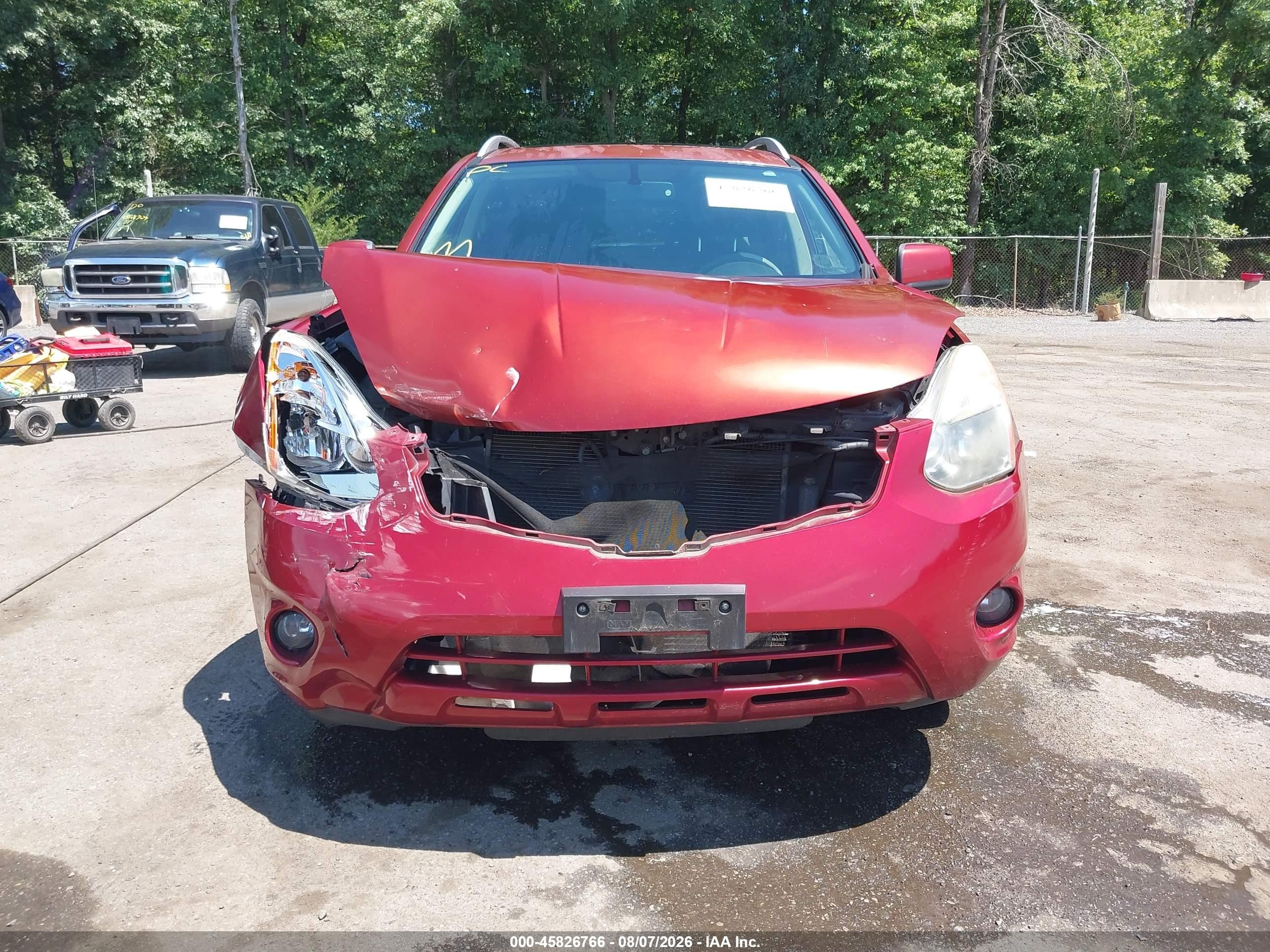 2012 Nissan Rogue Sv Red vin: JN8AS5MV3CW371340