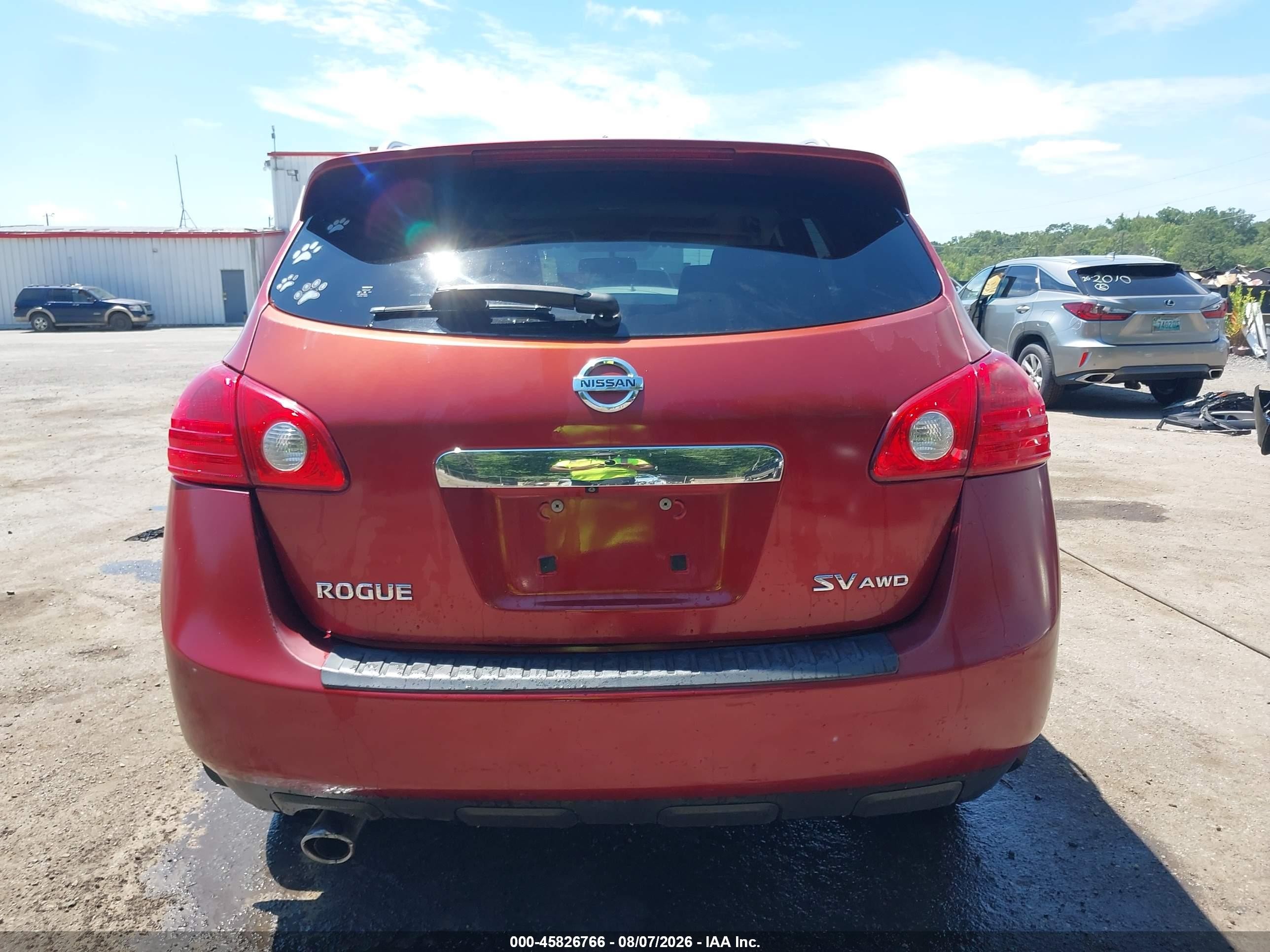 2012 Nissan Rogue Sv Red vin: JN8AS5MV3CW371340