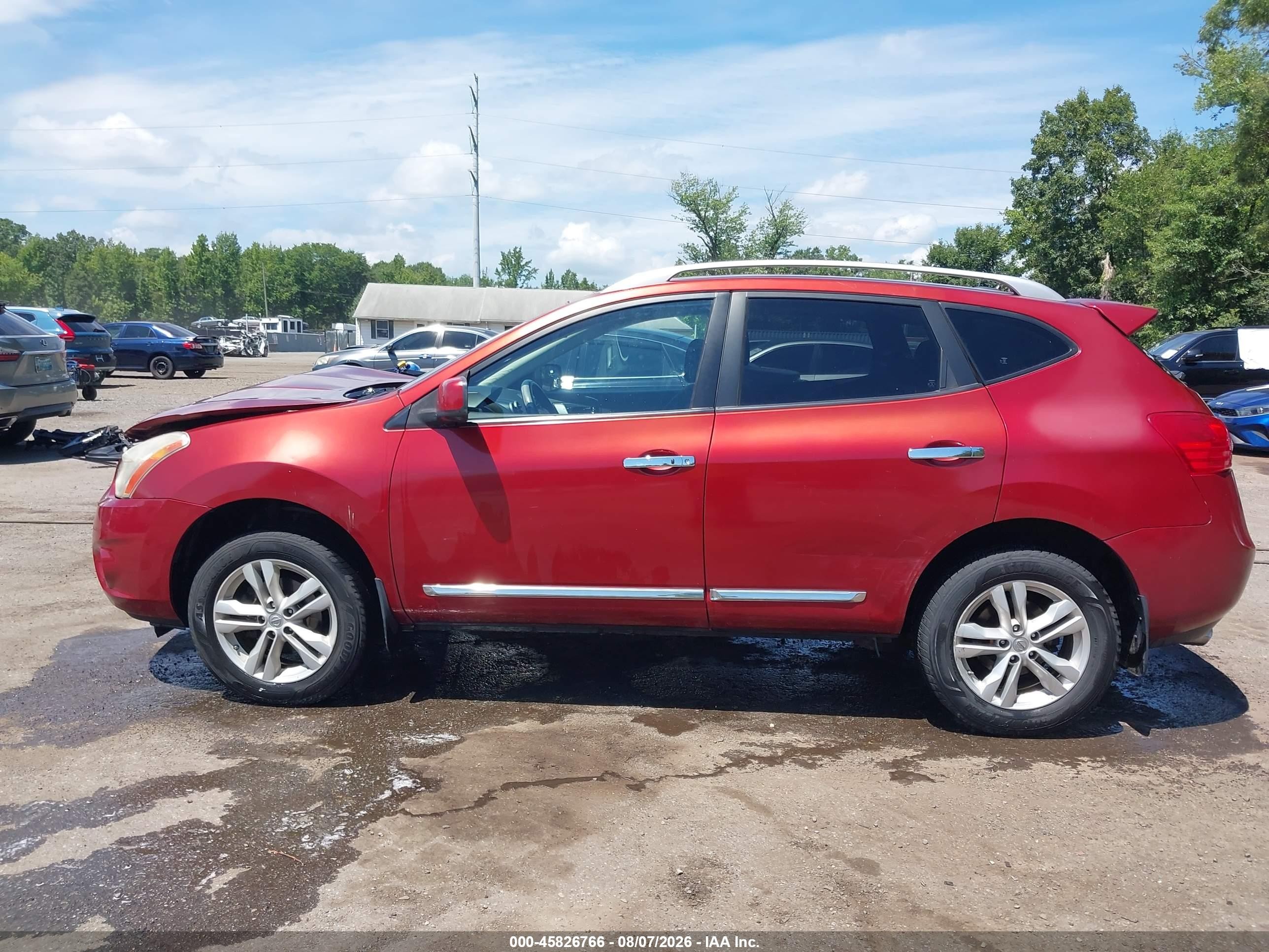 2012 Nissan Rogue Sv Red vin: JN8AS5MV3CW371340