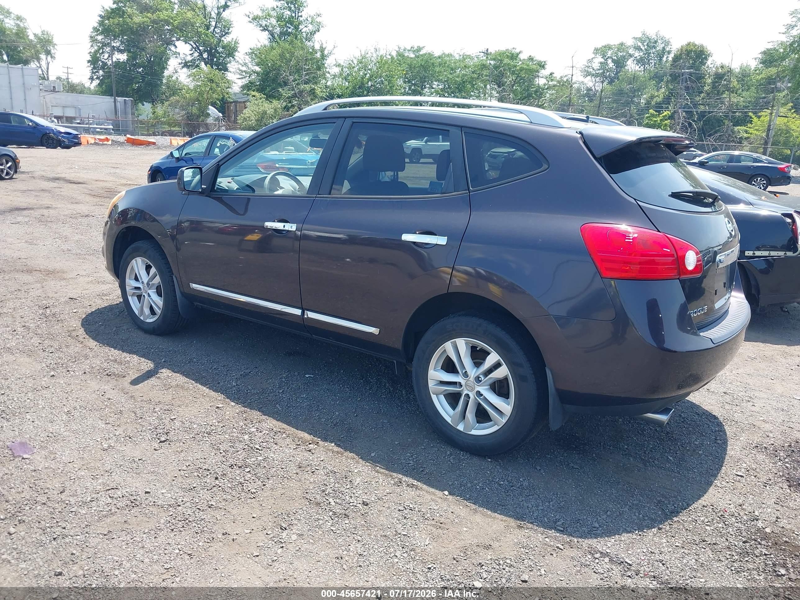 2012 Nissan Rogue Sv Фиолетовый vin: JN8AS5MV3CW372830