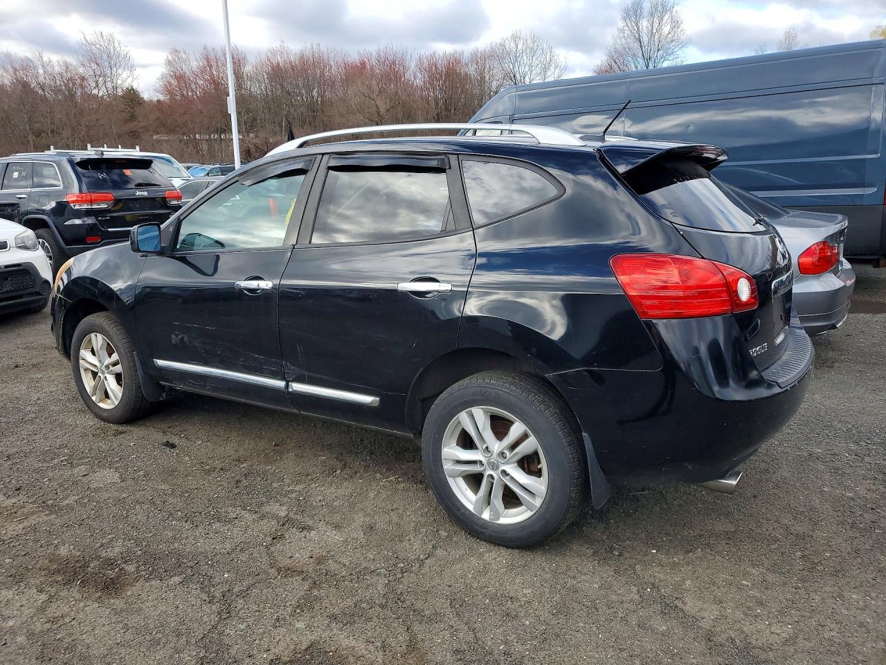 2012 Nissan Rogue S Black vin: JN8AS5MV3CW386128