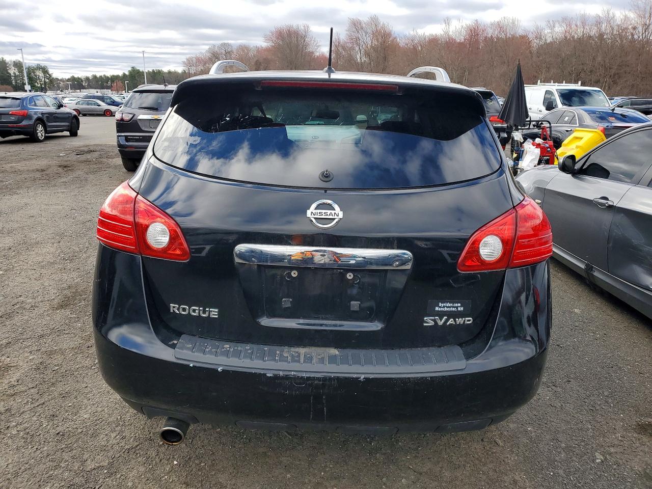2012 Nissan Rogue S Black vin: JN8AS5MV3CW386128