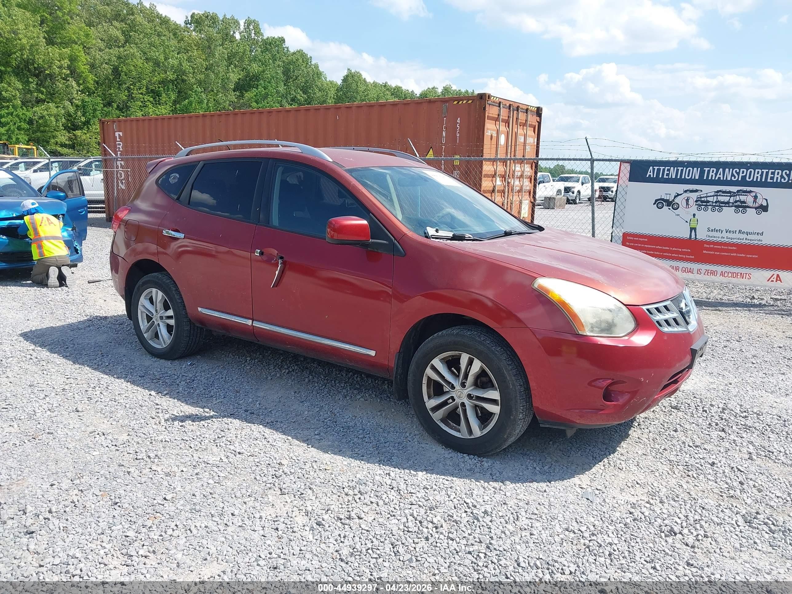 2012 Nissan Rogue Sv Red vin: JN8AS5MV3CW390163