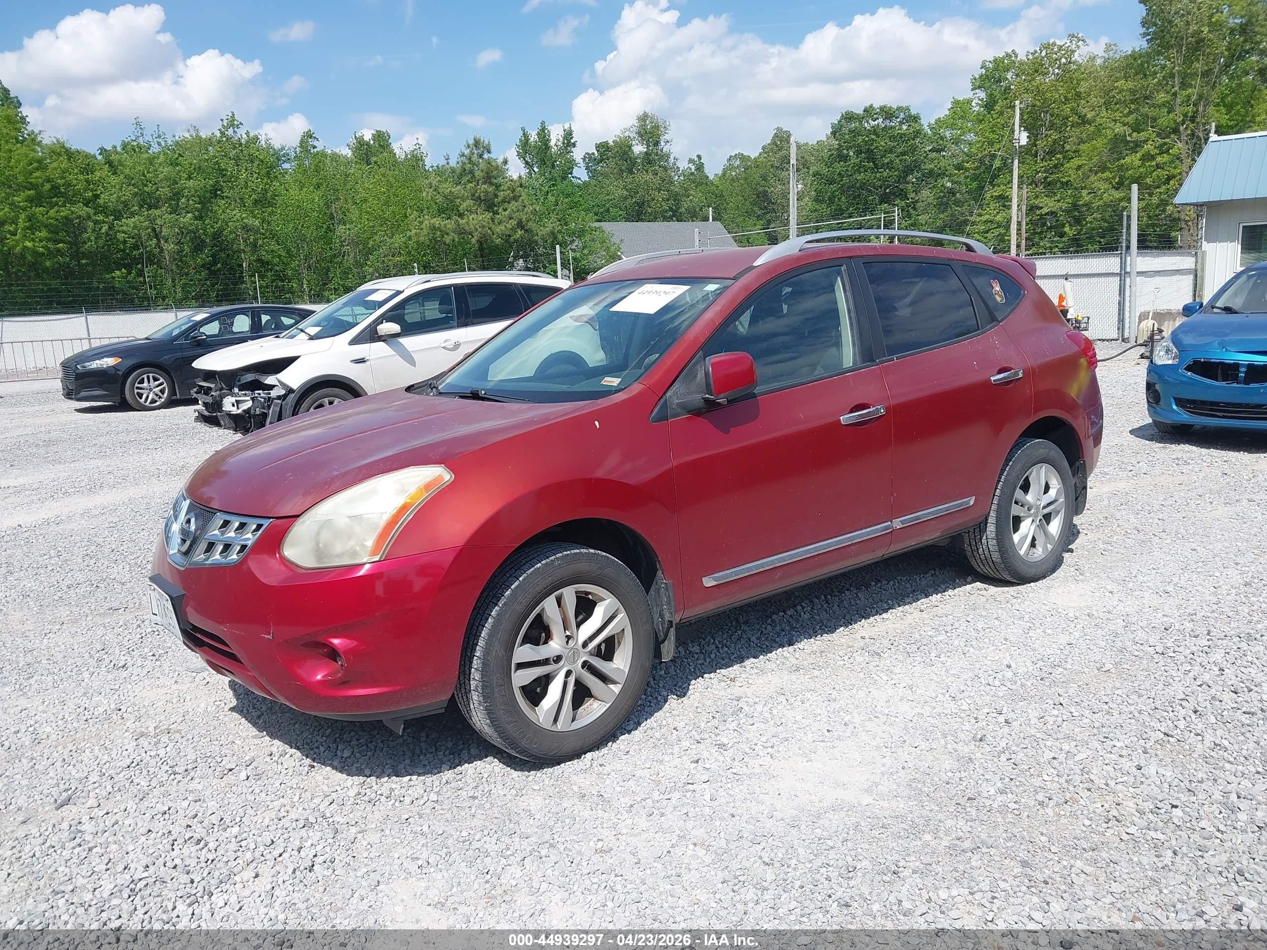 2012 Nissan Rogue Sv Red vin: JN8AS5MV3CW390163