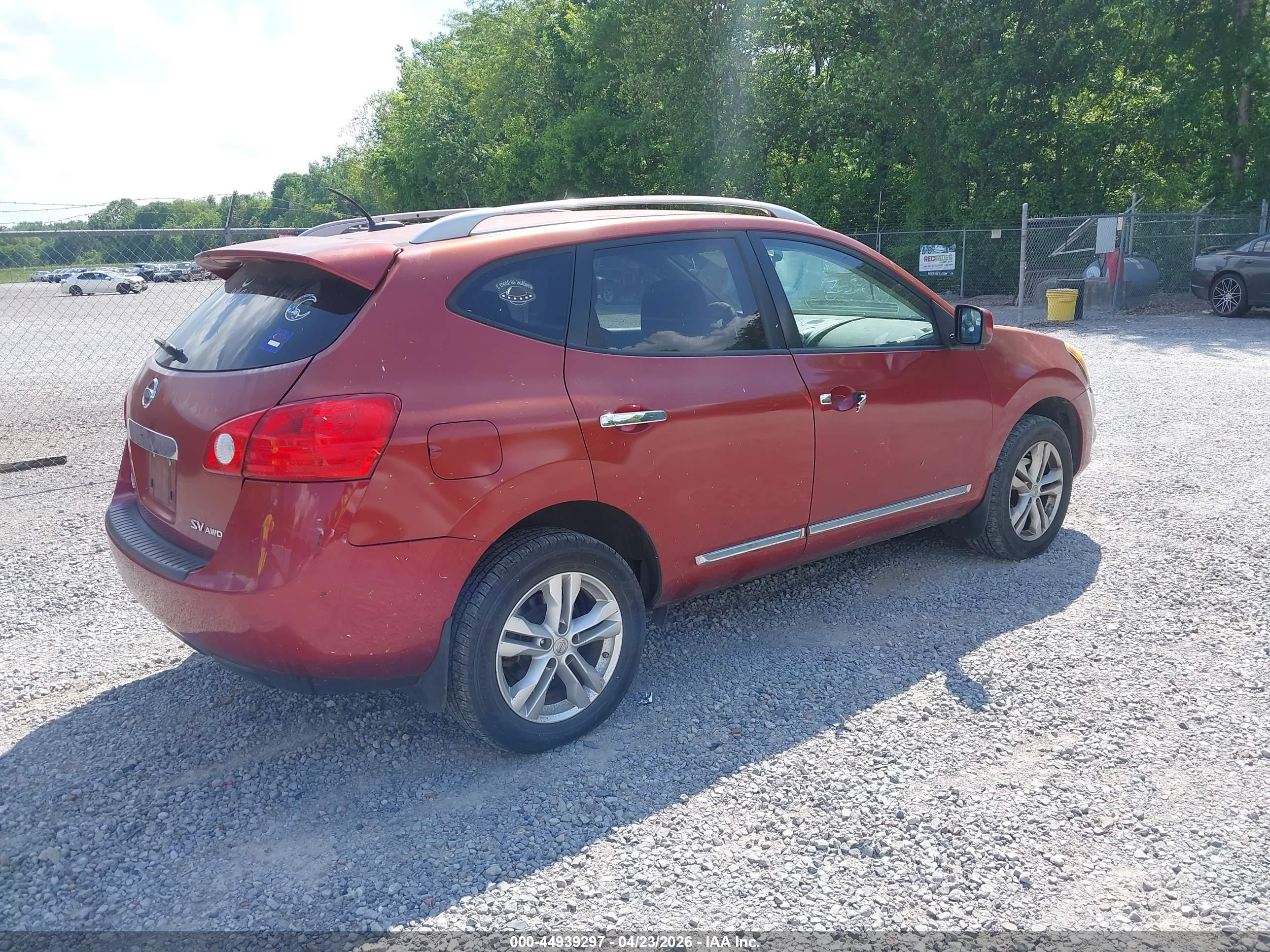2012 Nissan Rogue Sv Red vin: JN8AS5MV3CW390163