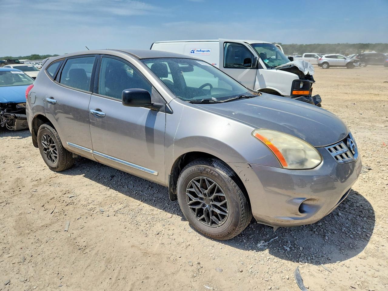 2012 Nissan Rogue S Серый vin: JN8AS5MV3CW406555