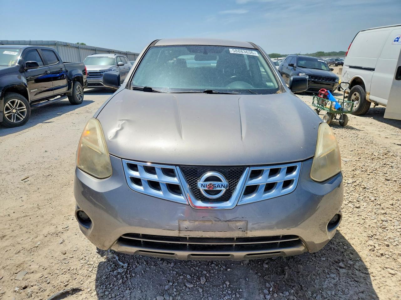 2012 Nissan Rogue S Серый vin: JN8AS5MV3CW406555