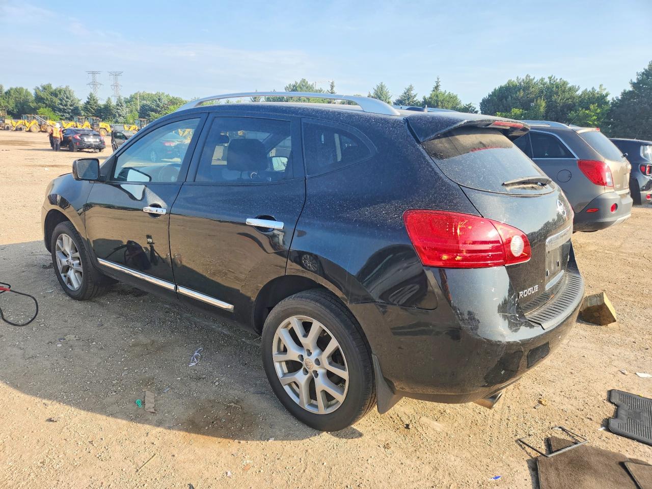 2012 Nissan Rogue S Черный vin: JN8AS5MV3CW407785