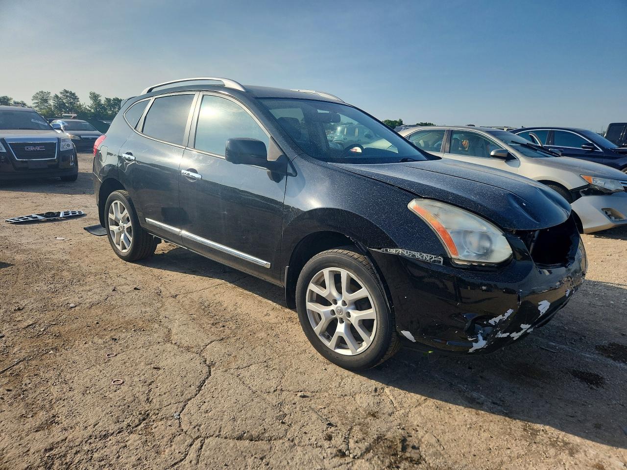 2012 Nissan Rogue S Черный vin: JN8AS5MV3CW407785