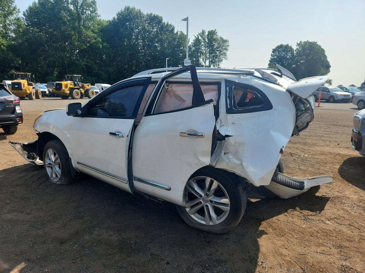2012 Nissan Rogue S White vin: JN8AS5MV3CW408127