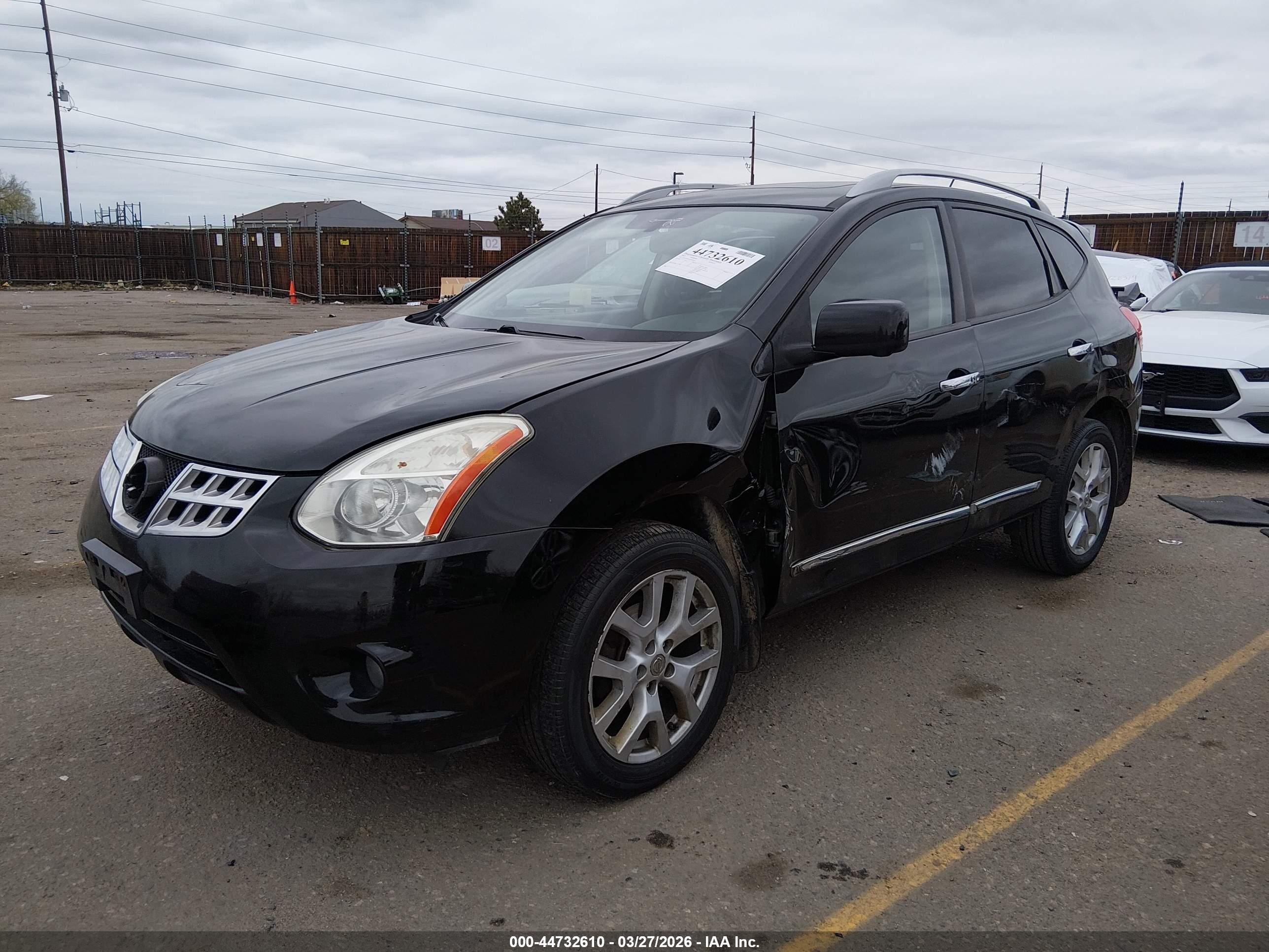 2012 Nissan Rogue Sv W/sl Pkg Black vin: JN8AS5MV3CW409164