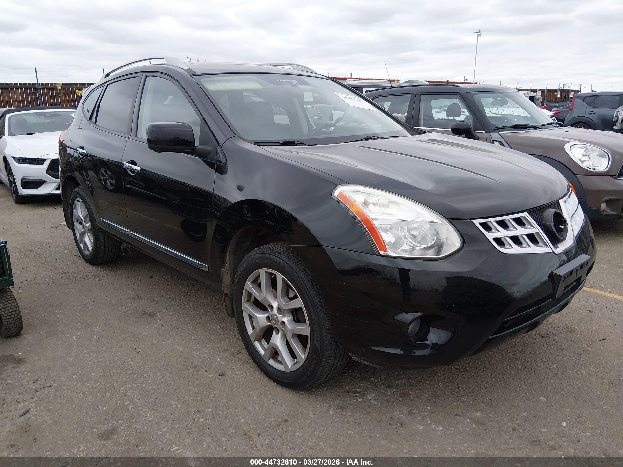 2012 Nissan Rogue Sv W/sl Pkg Black vin: JN8AS5MV3CW409164