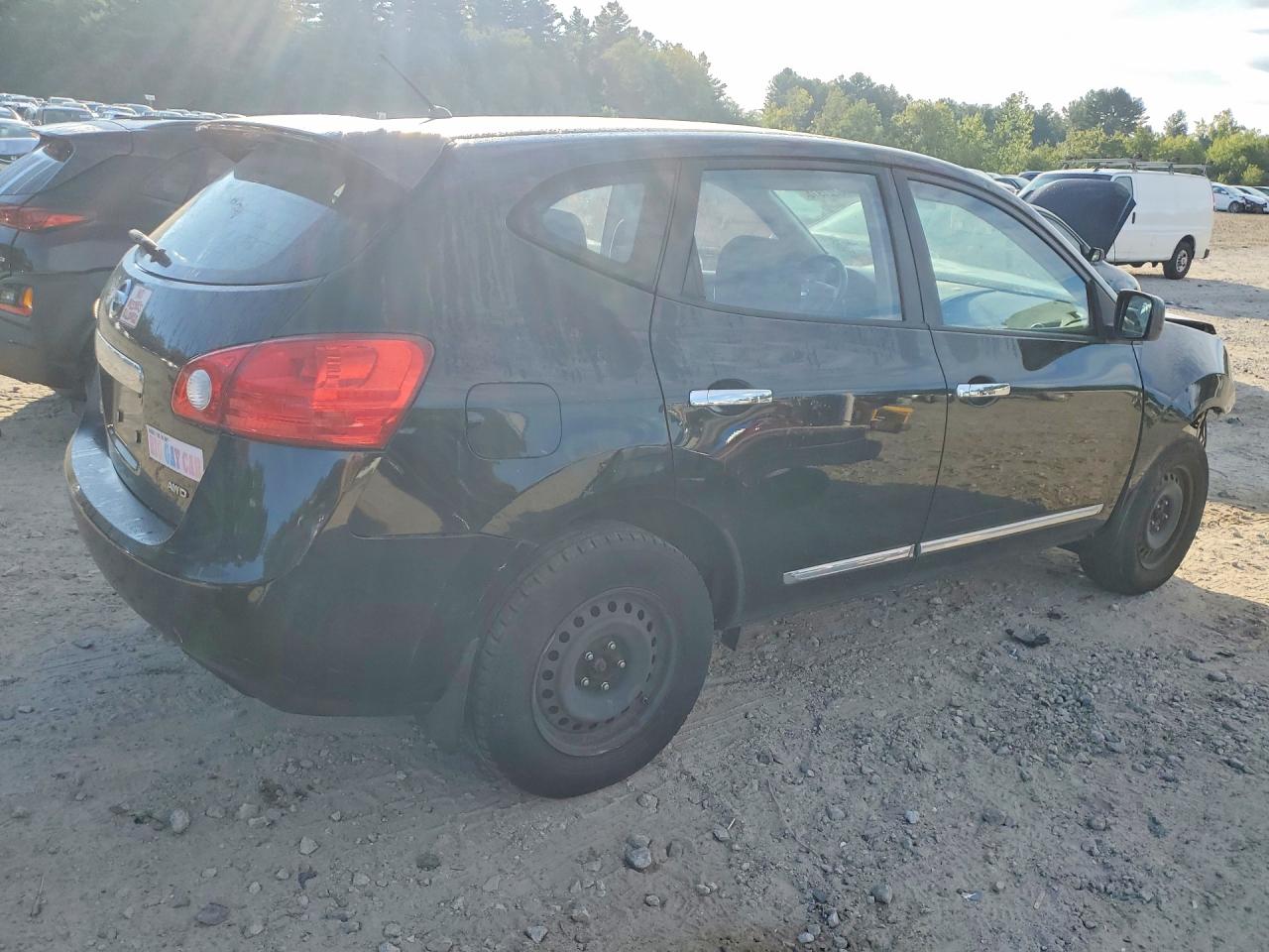2012 Nissan Rogue S Black vin: JN8AS5MV3CW410279