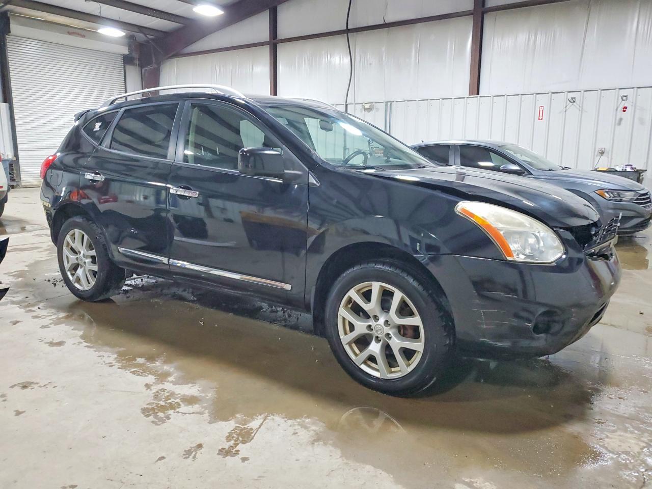 2012 Nissan Rogue S Black vin: JN8AS5MV3CW411786